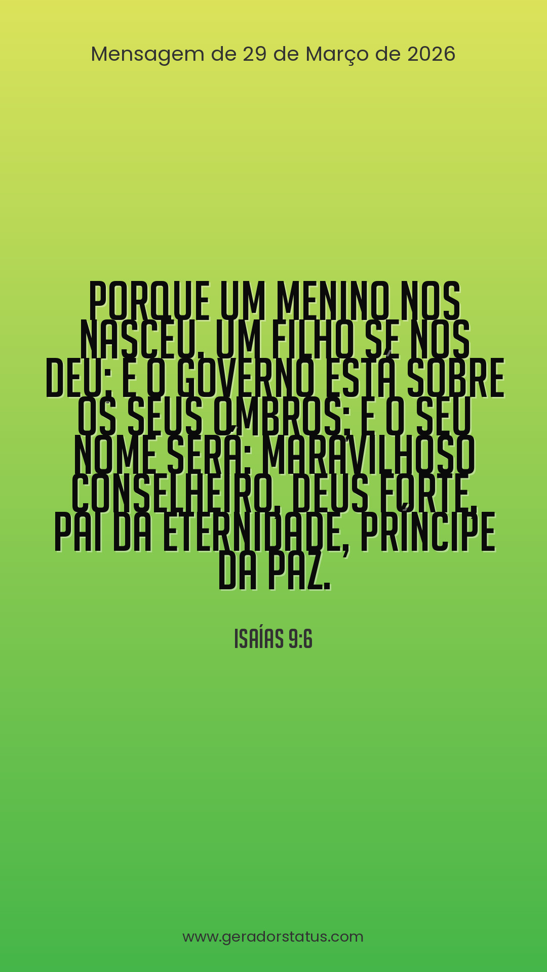 Status do dia: Versículo