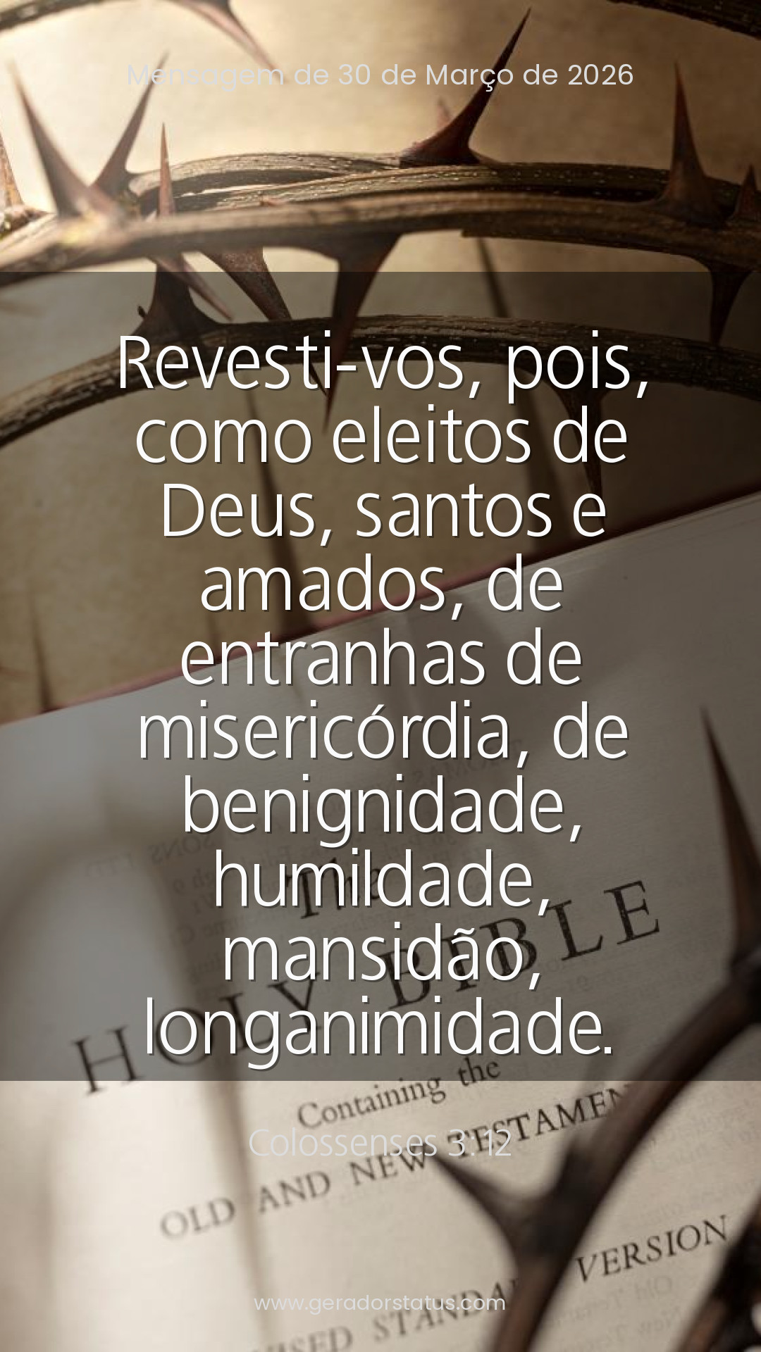 Status do dia: Versículo