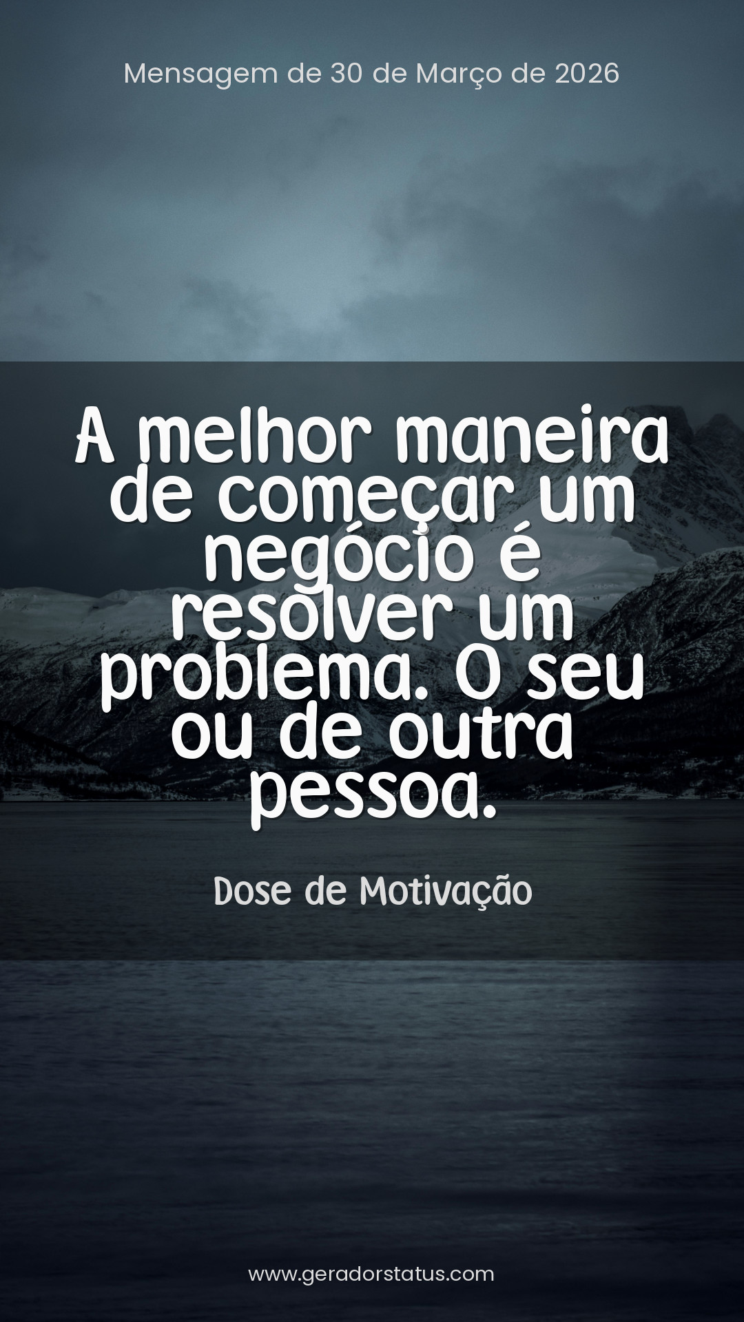 Status do dia: Motivacional