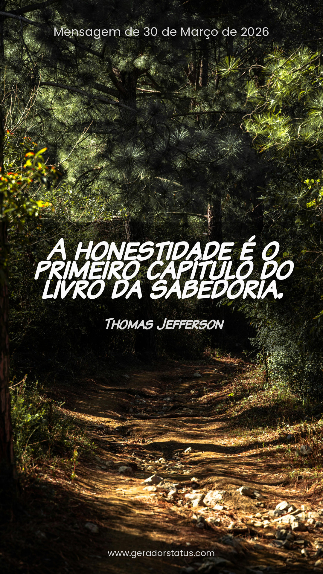 Status do dia: Citação