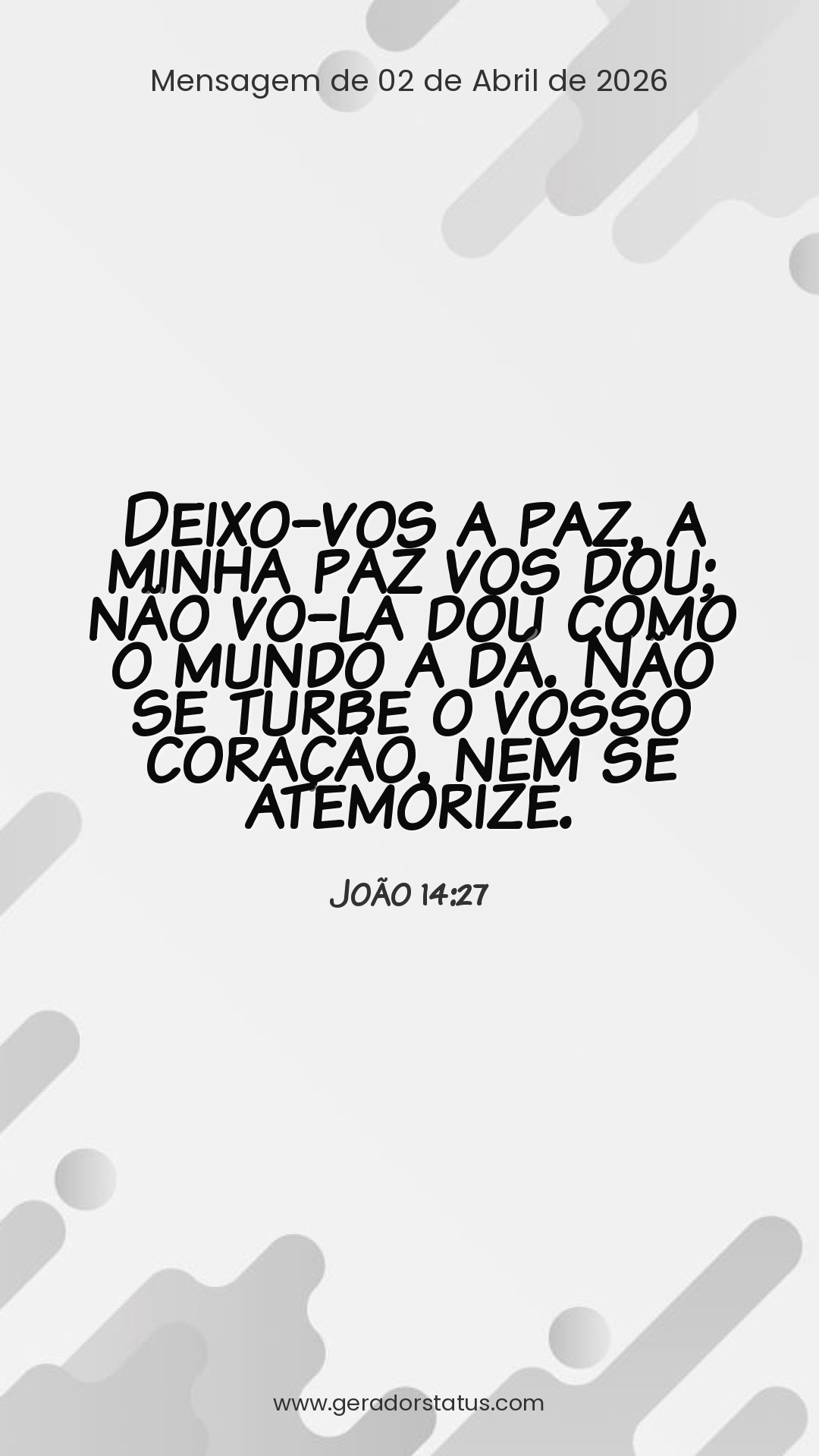 Status do dia: Versículo