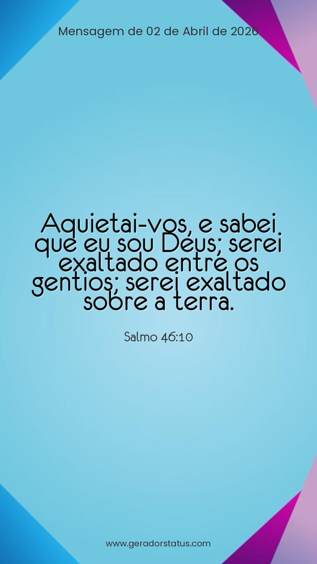 Status do dia: Salmo