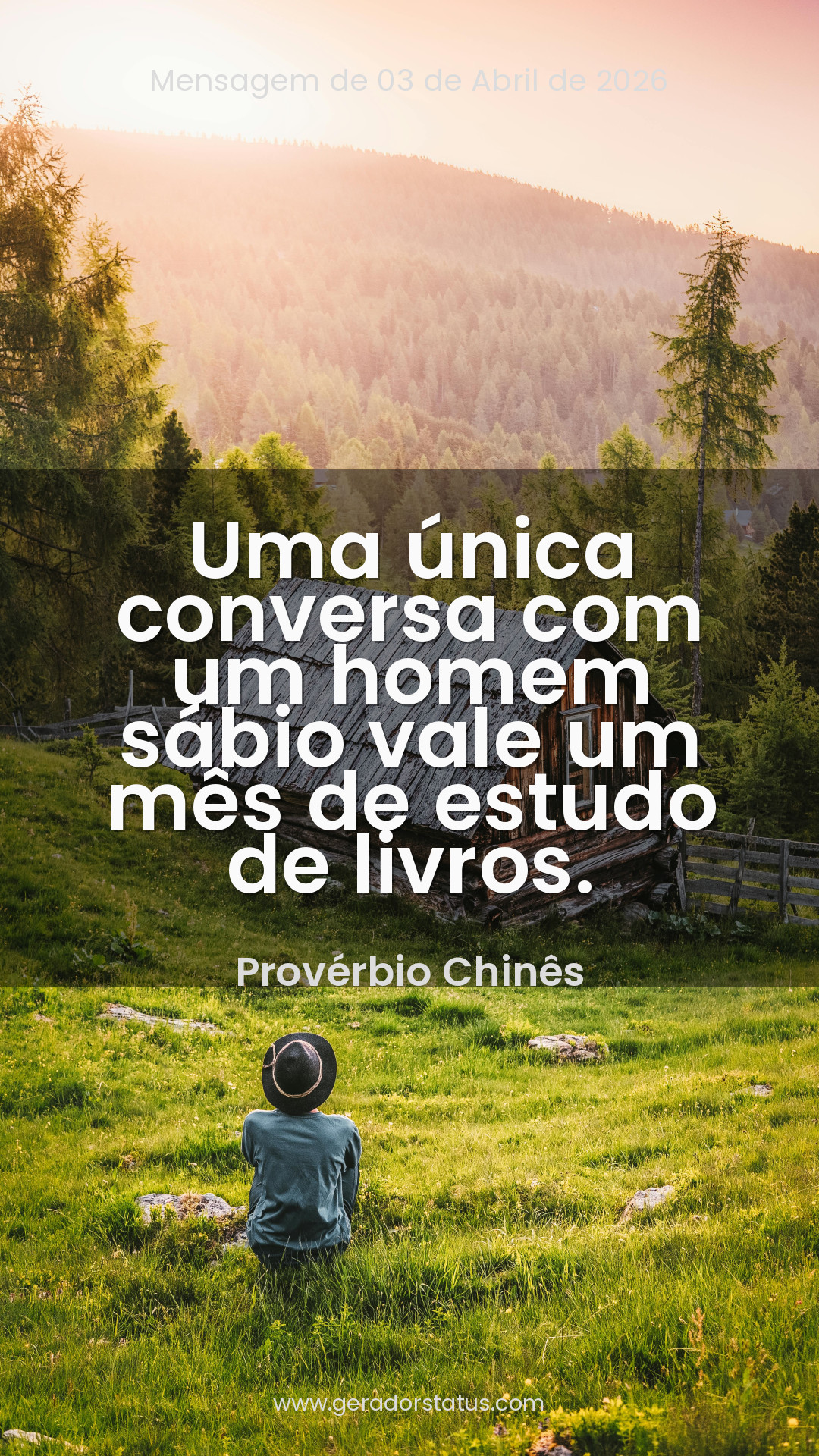 Status do dia: Reflexão