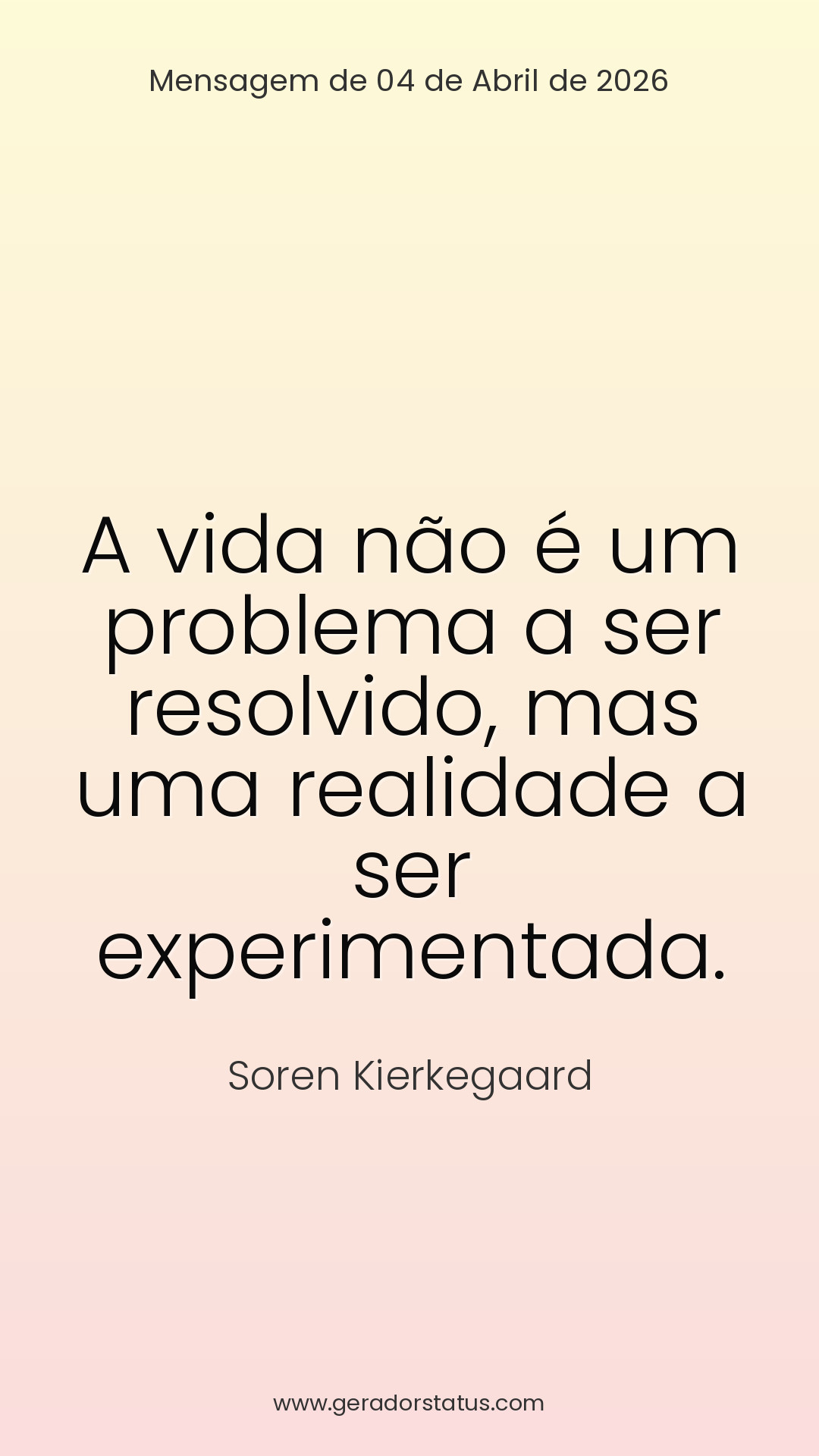 Status do dia: Reflexão