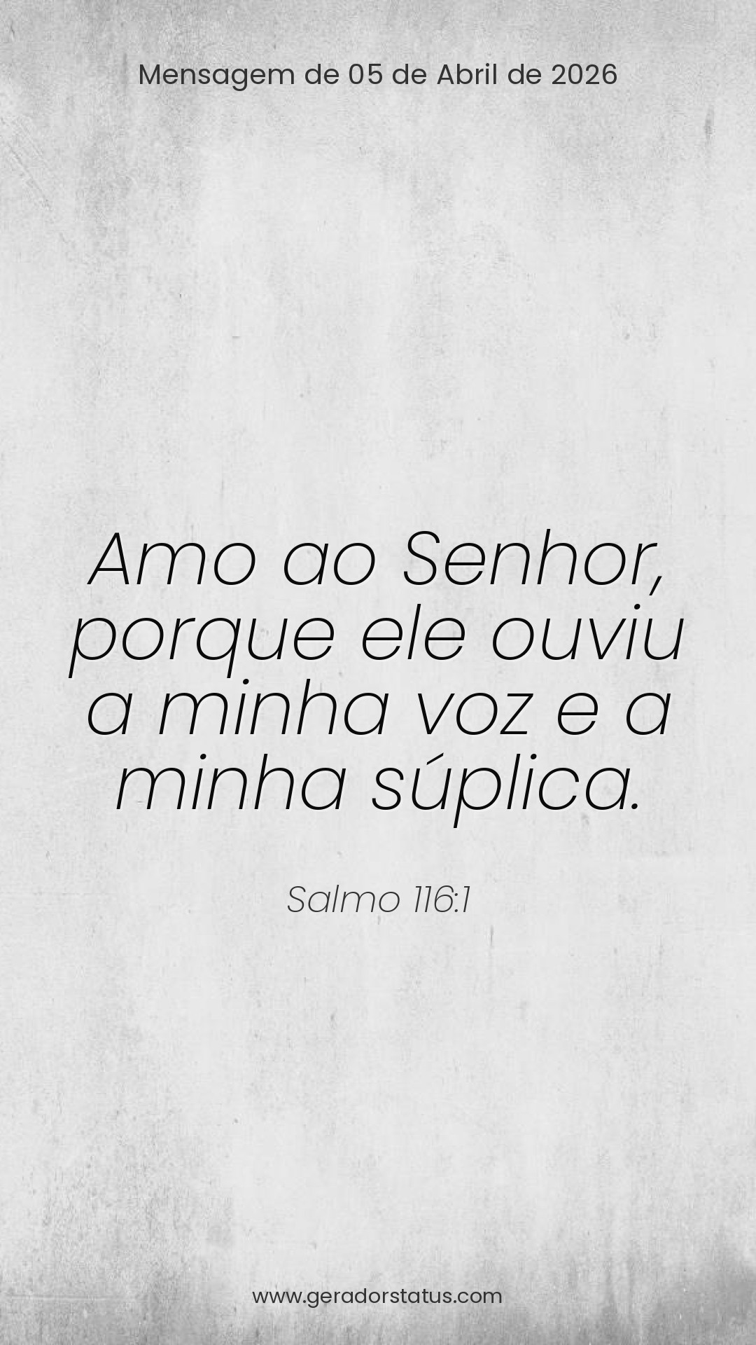 Status do dia: Salmo