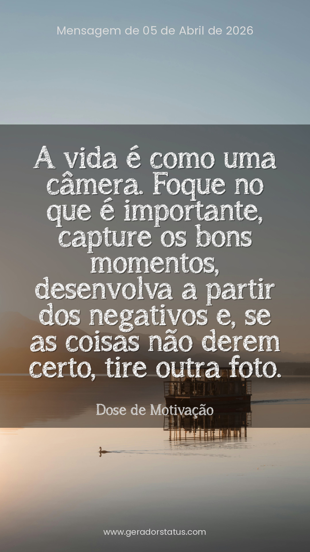 Status do dia: Motivacional