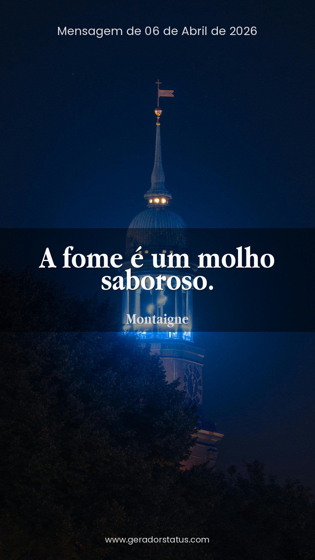 Status do dia: Reflexão