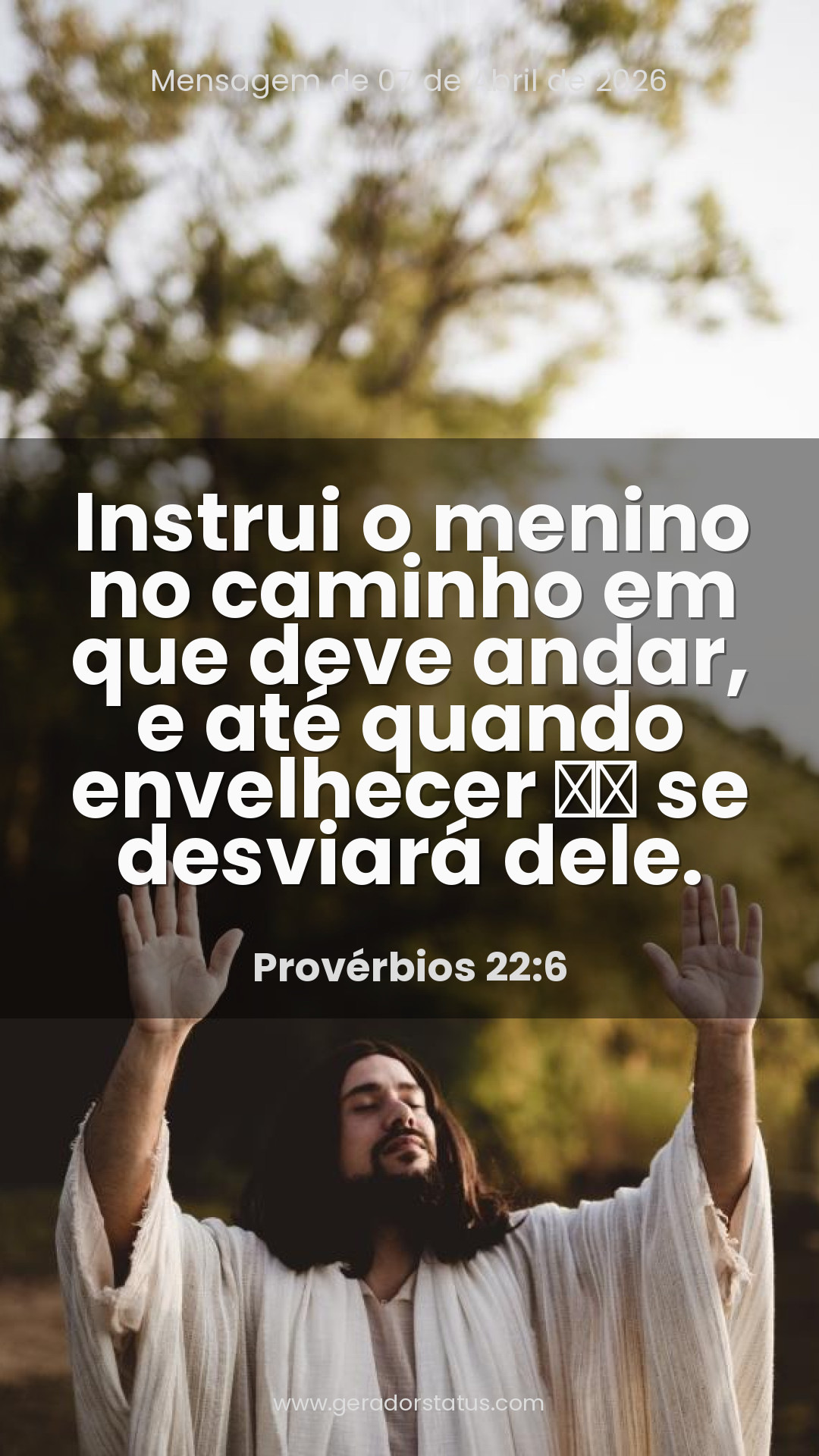 Status do dia: Versículo