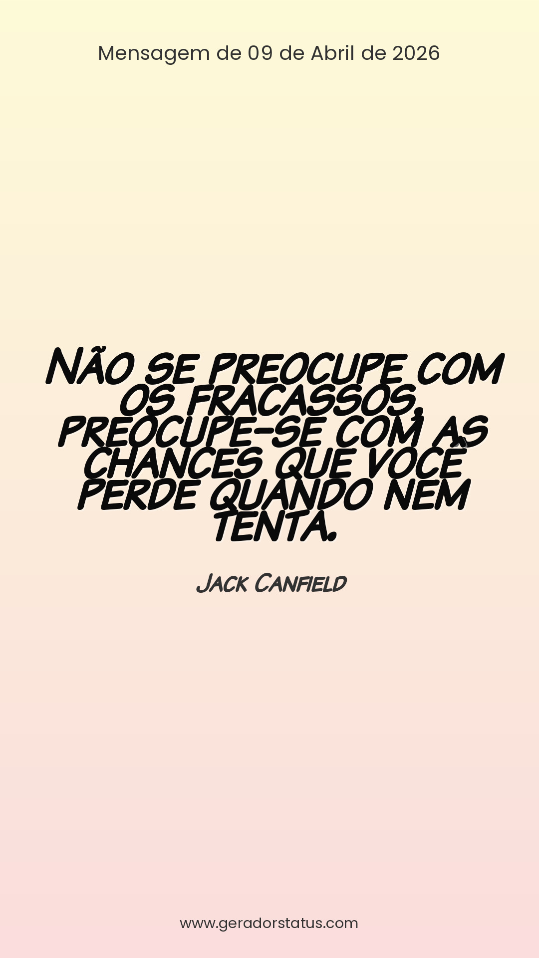 Status do dia: Reflexão