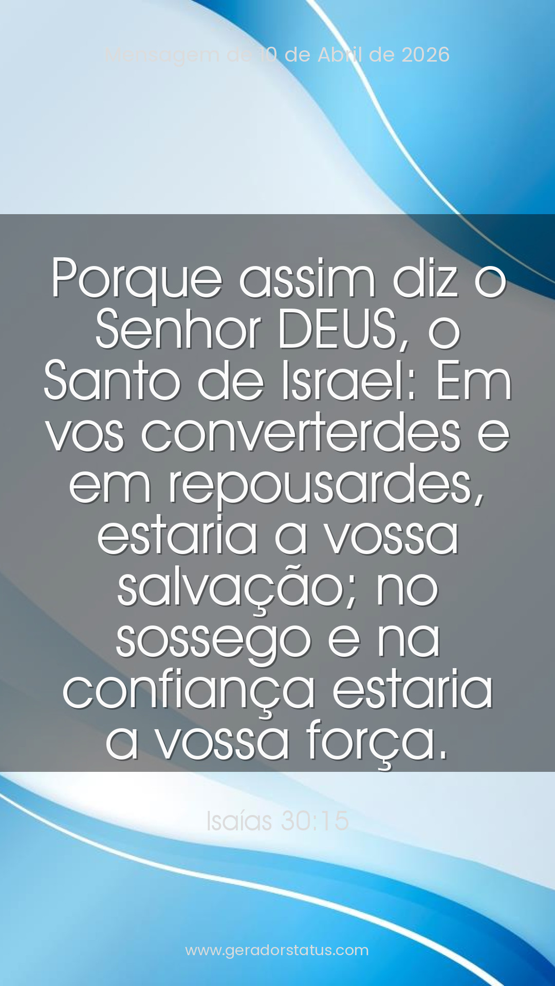 Status do dia: Versículo