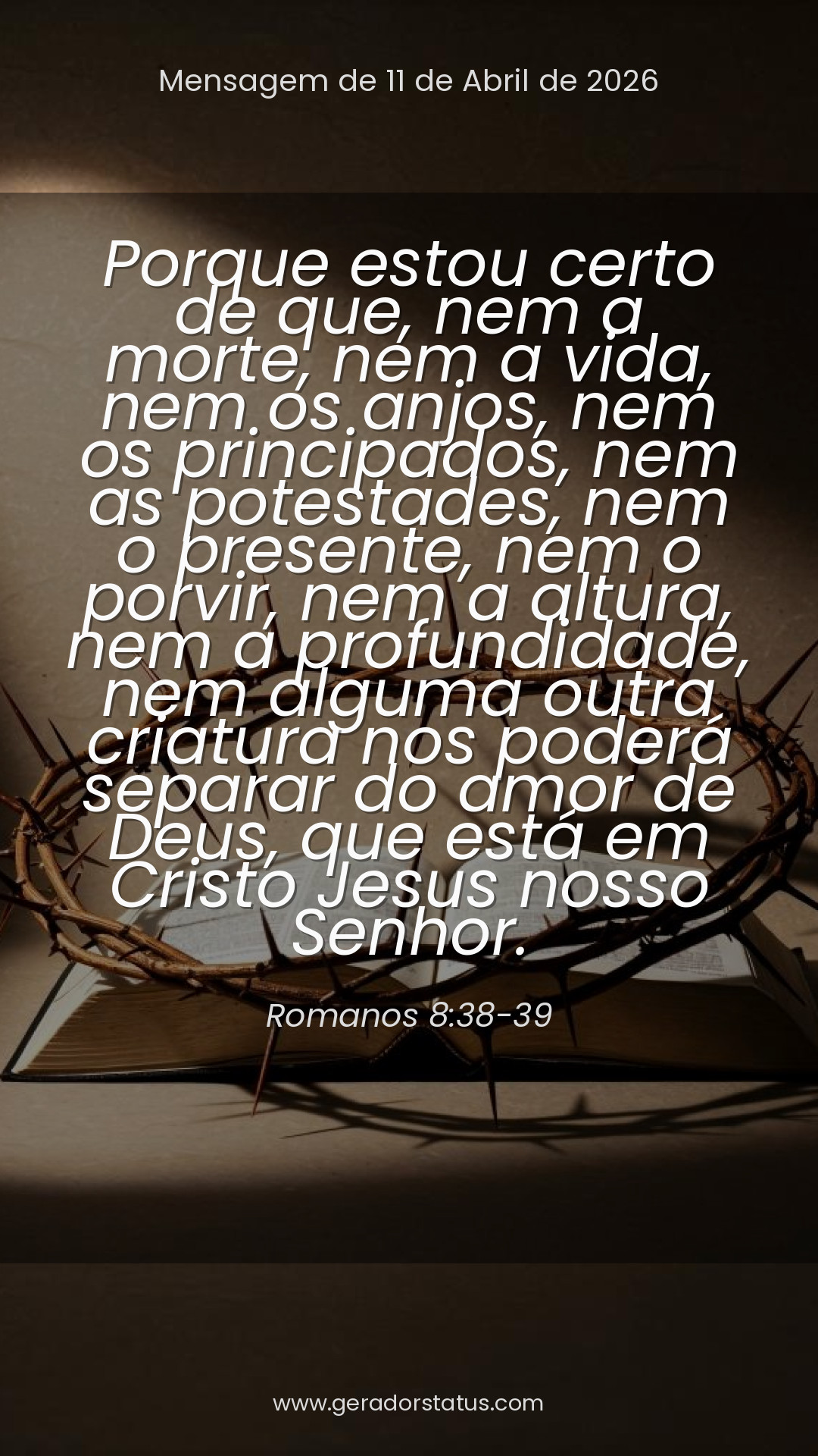 Status do dia: Versículo