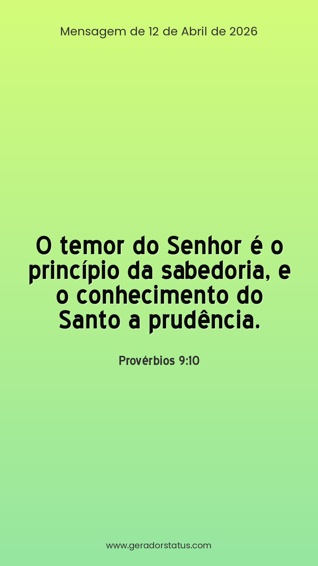 Status do dia: Versículo