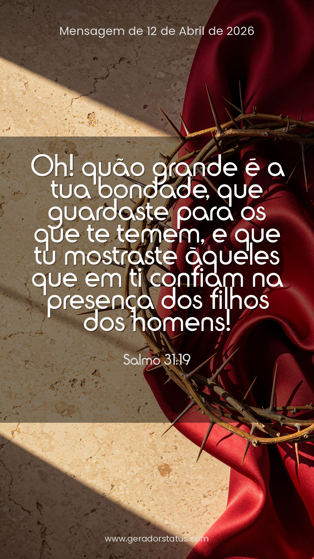 Status do dia: Salmo