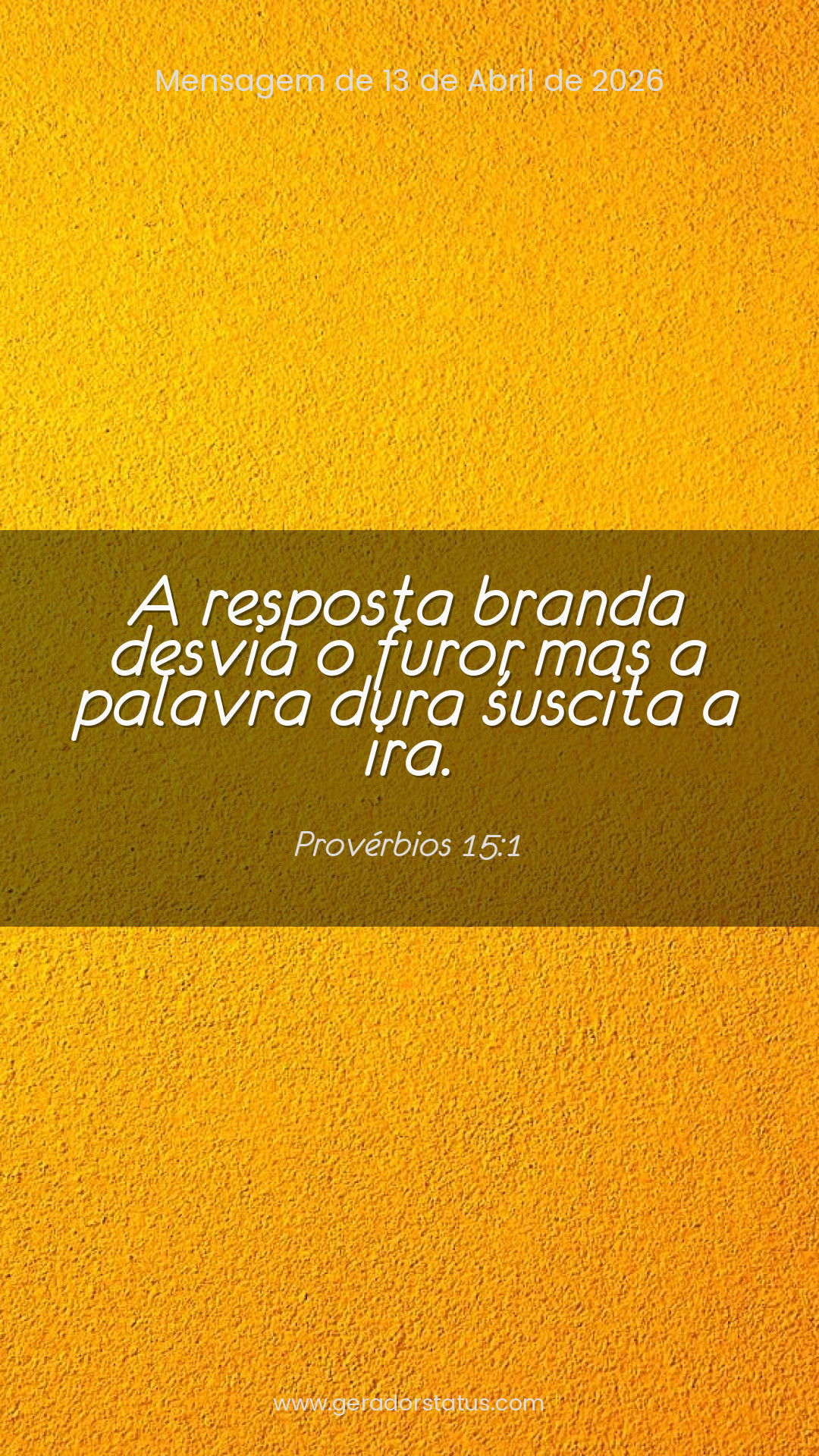 Status do dia: Versículo