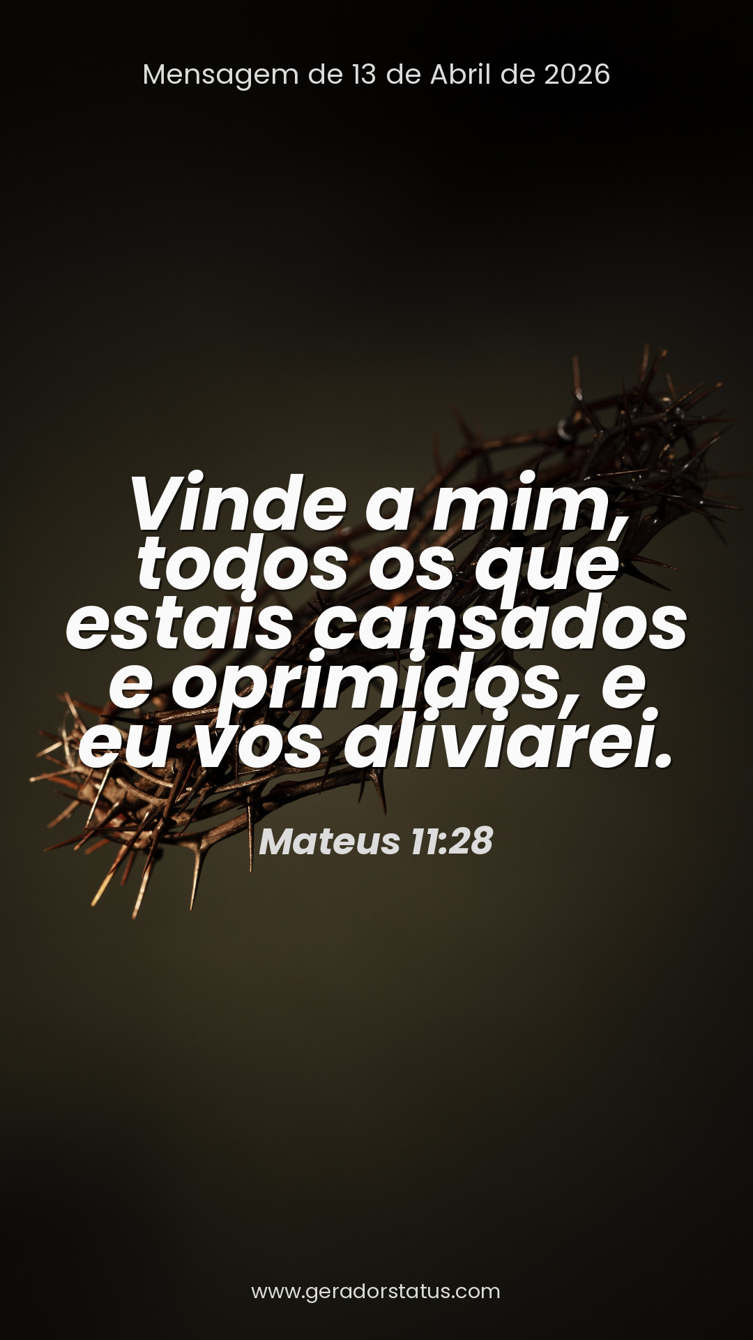 Status do dia: Versículo