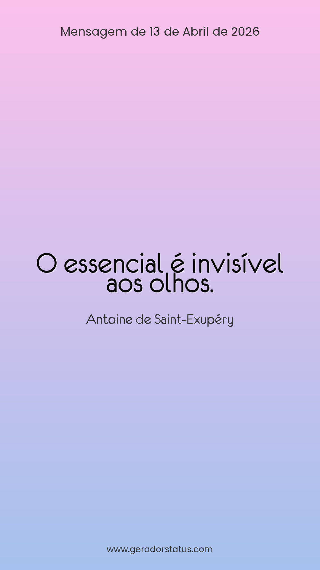 Status do dia: Citação