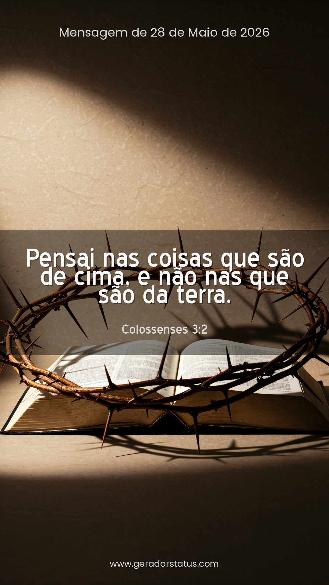 Status do dia: Versículo