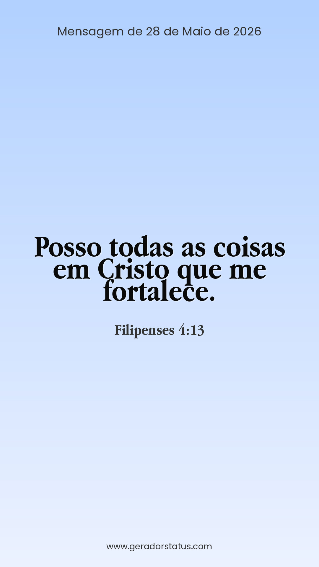 Status do dia: Versículo