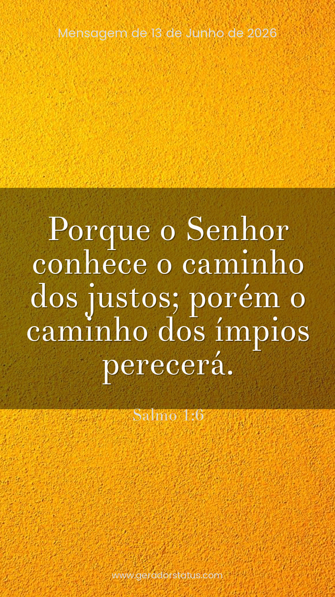 Status do dia: Salmo