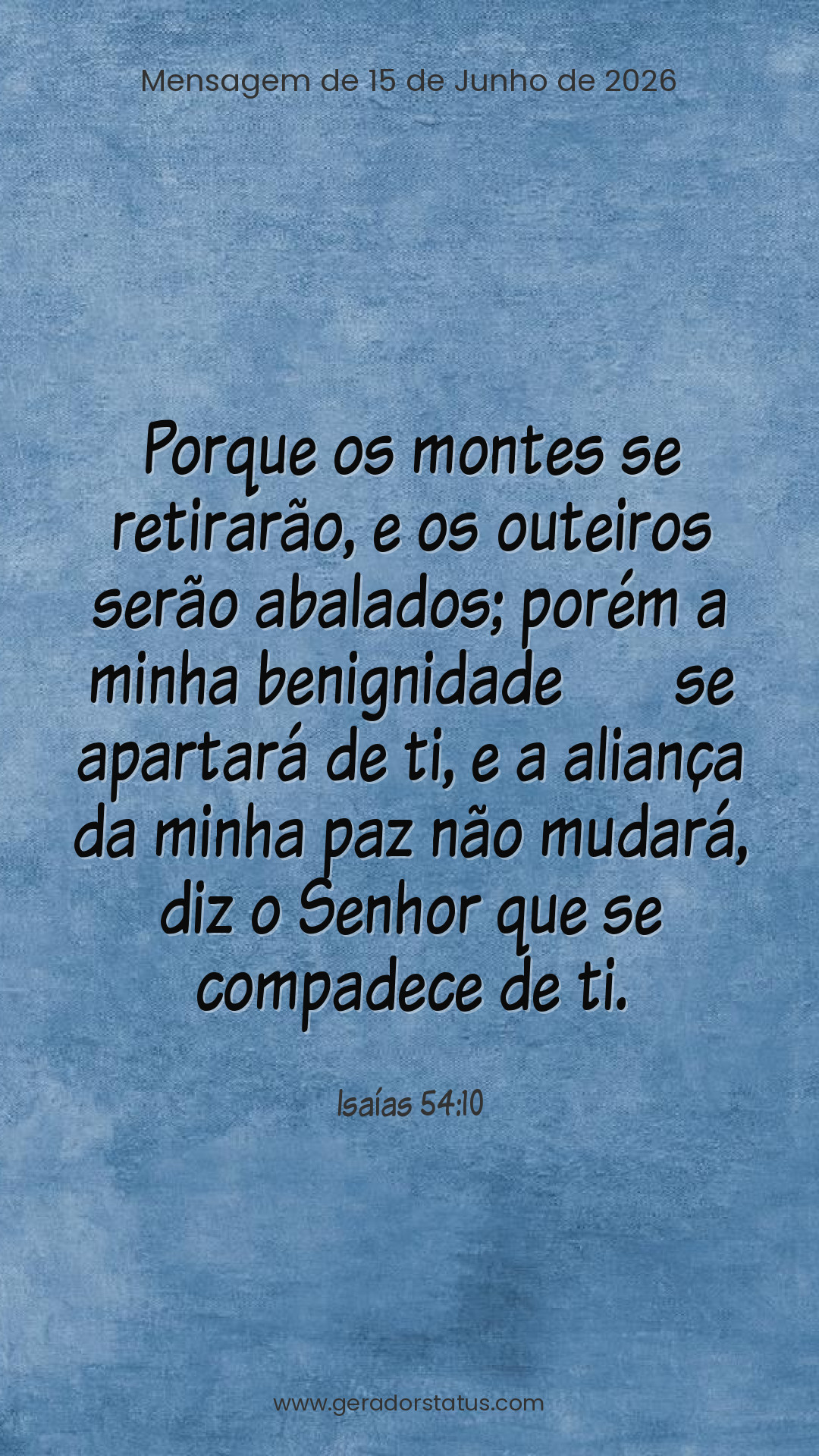 Status do dia: Versículo