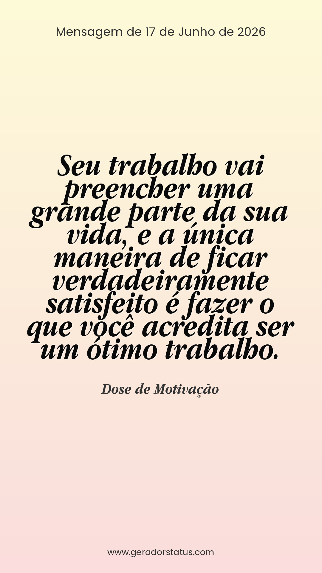 Status do dia: Motivacional