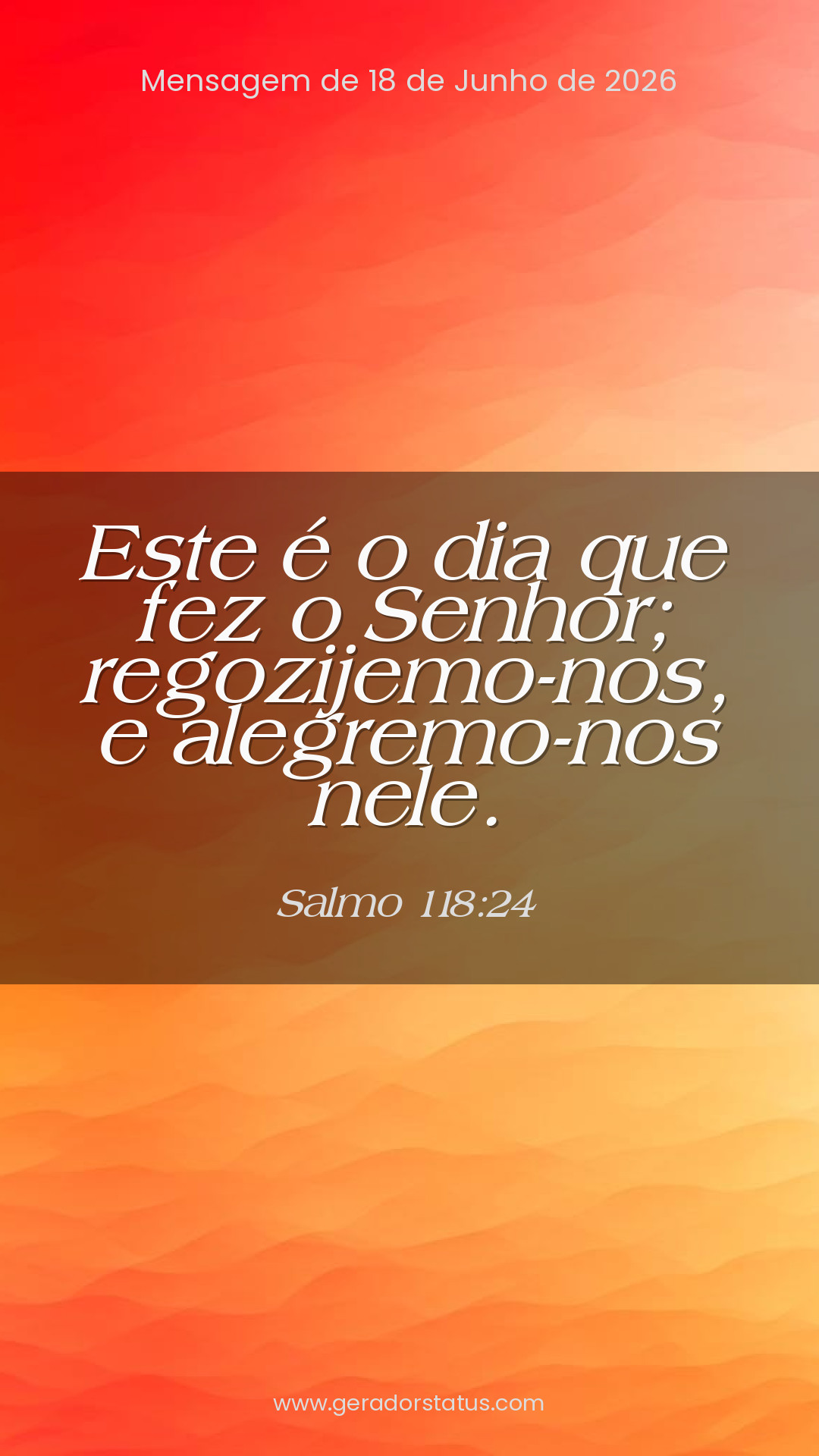 Status do dia: Salmo
