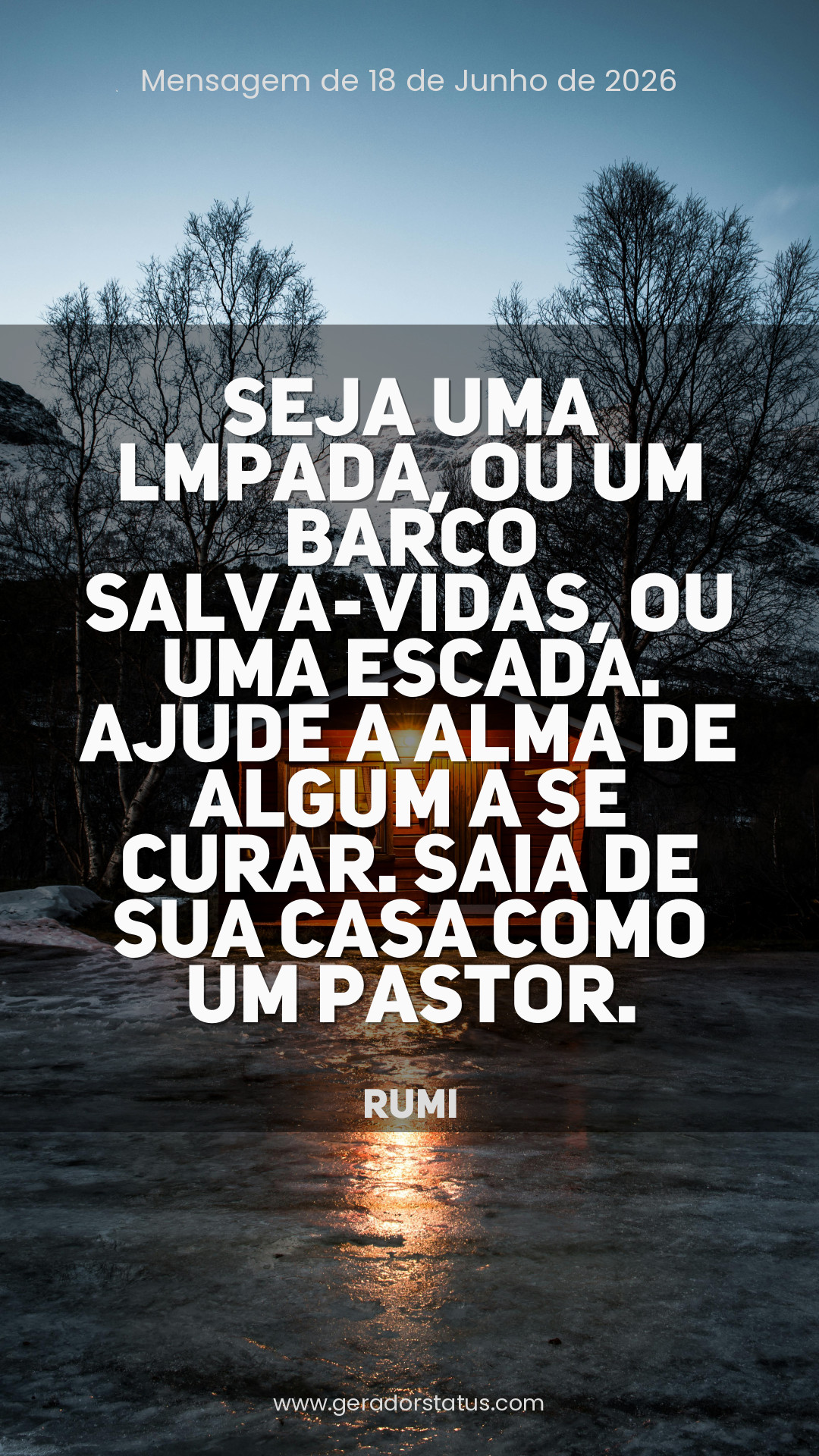 Status do dia: Reflexão