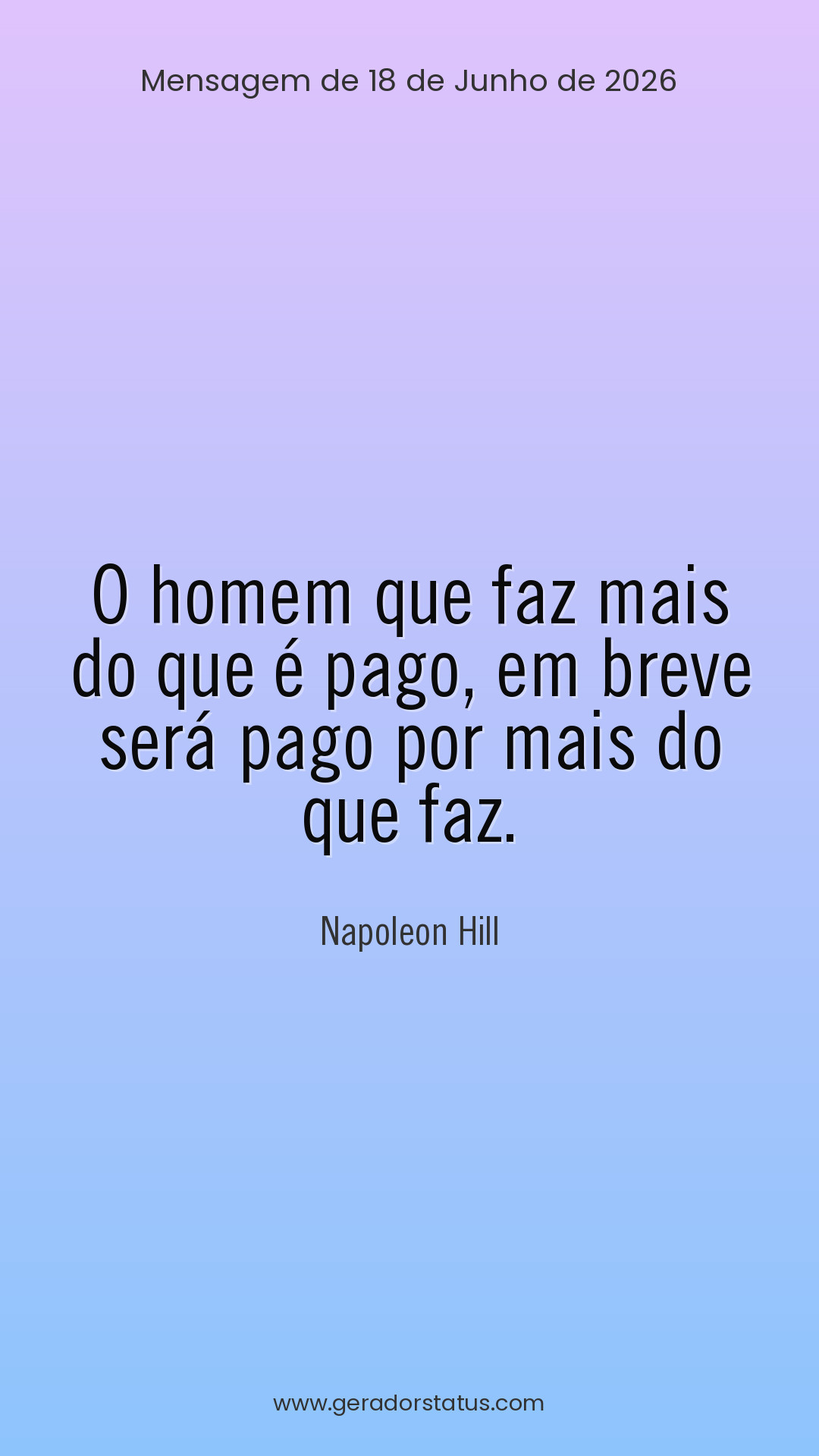 Status do dia: Sabedoria