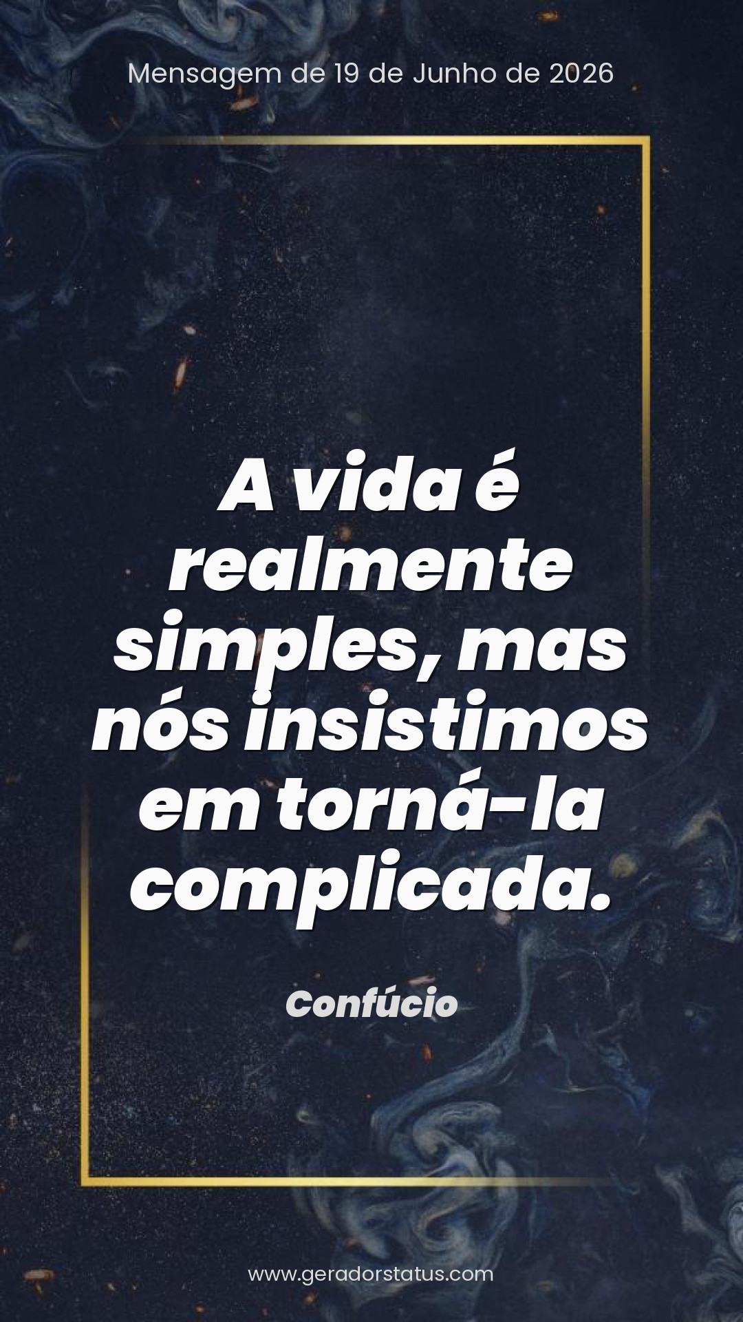 Status do dia: Reflexão