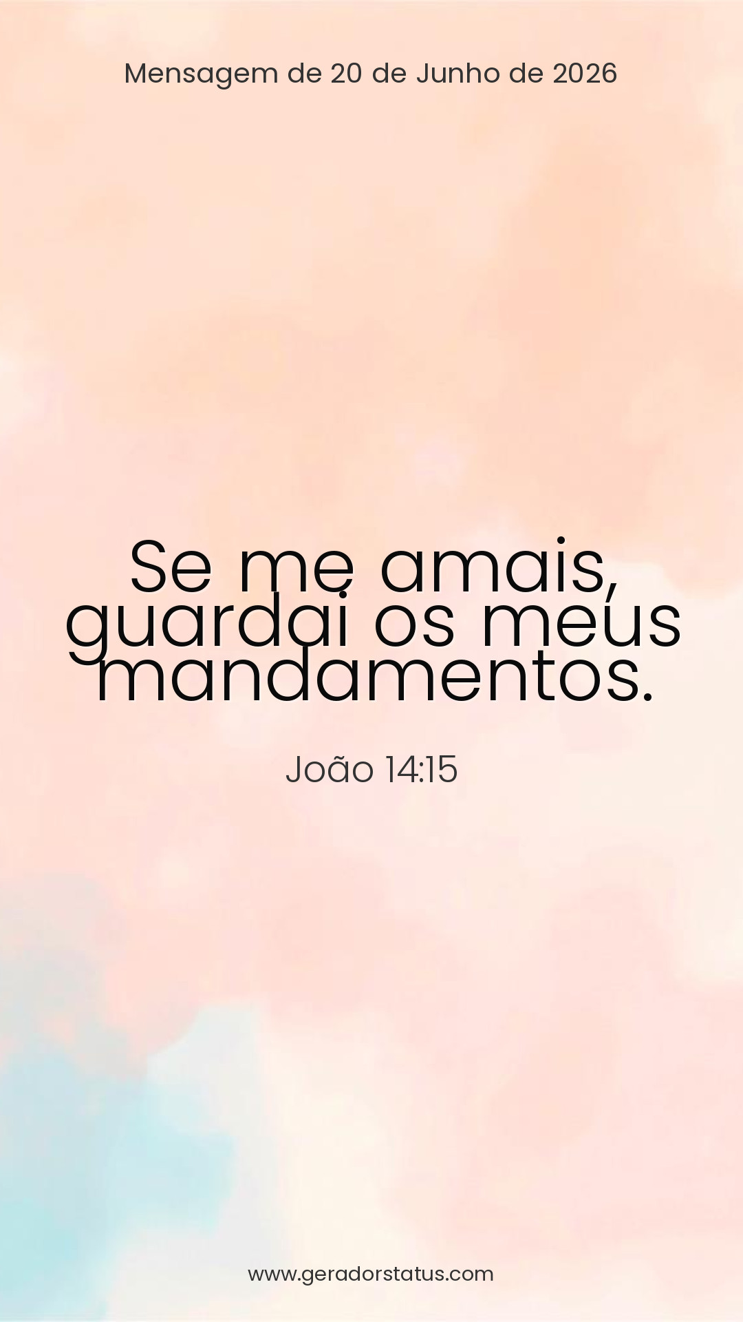Status do dia: Versículo