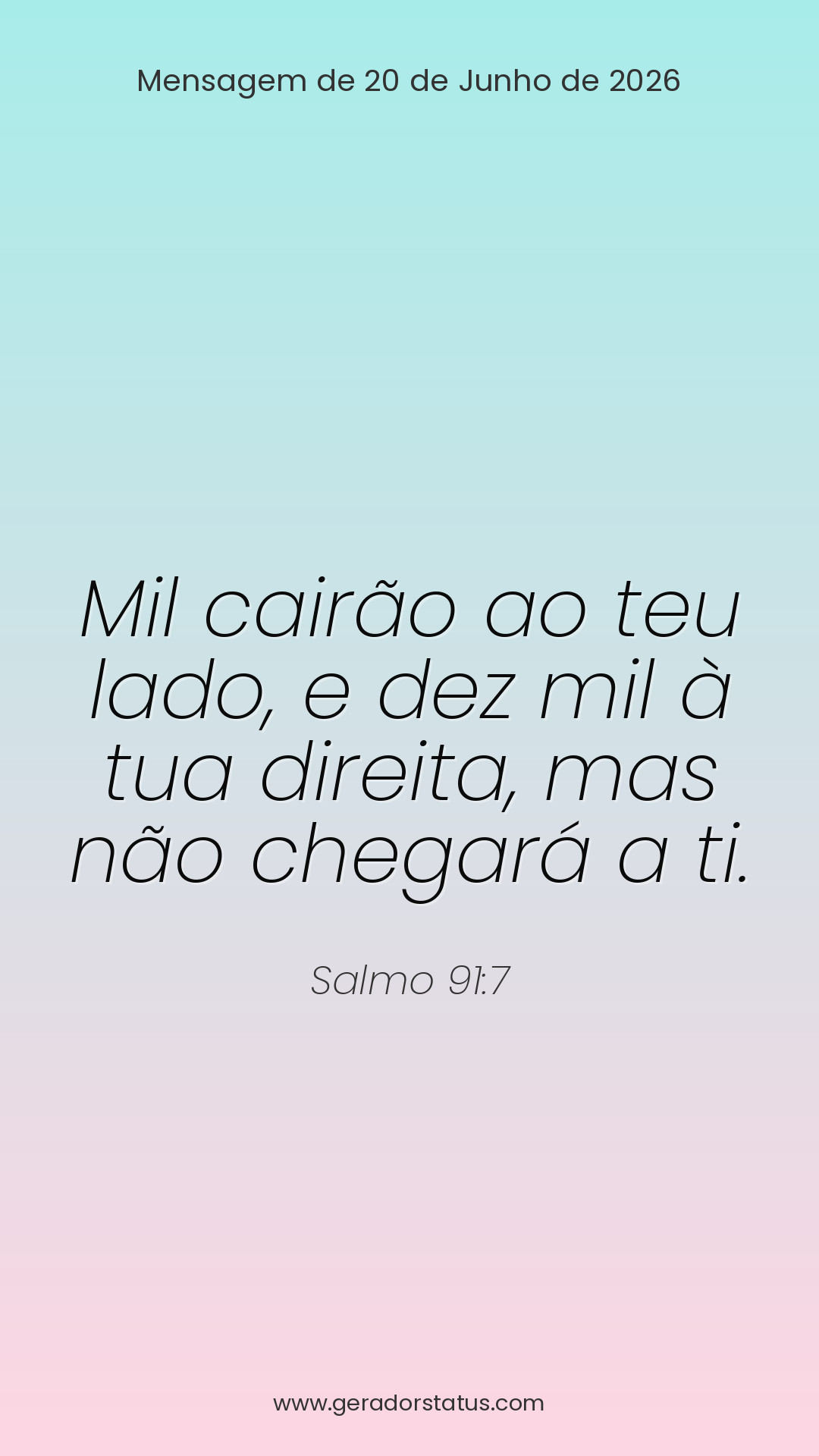 Status do dia: Salmo