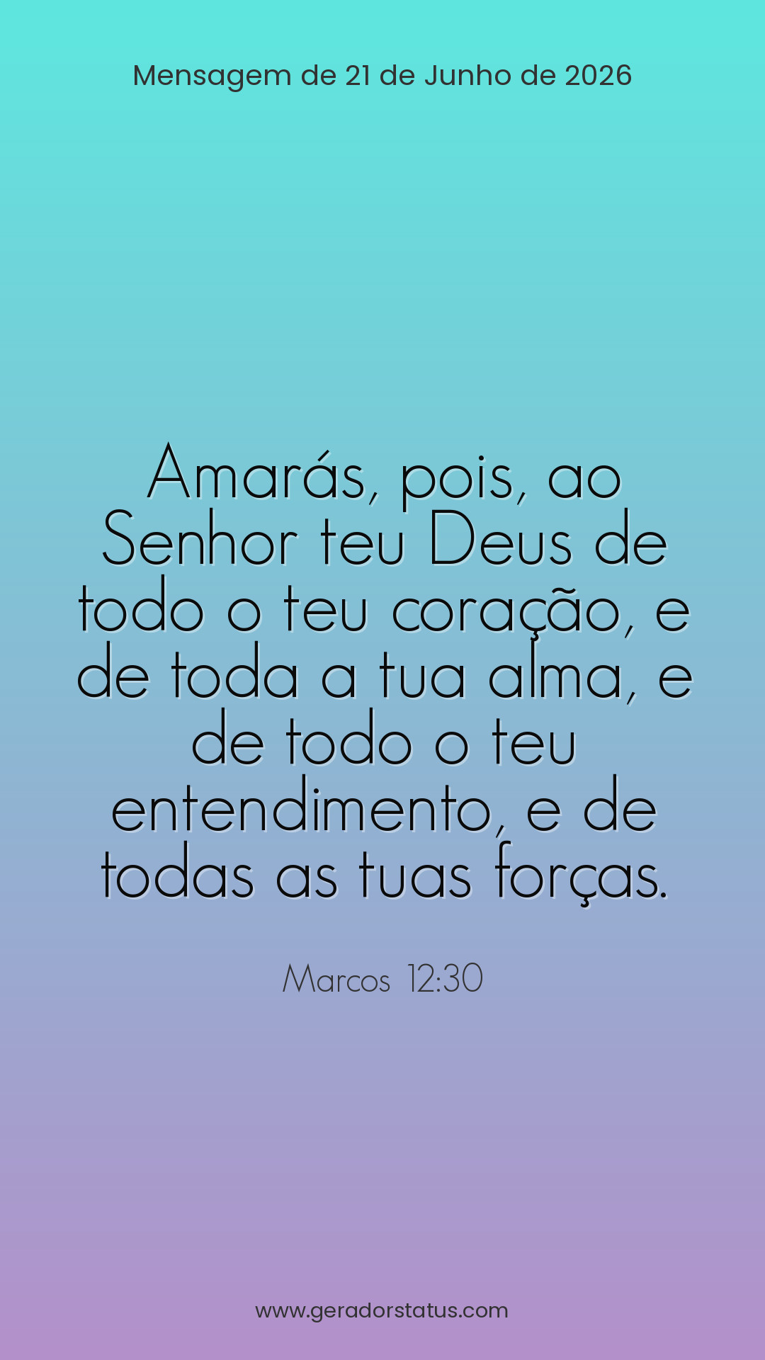 Status do dia: Versículo