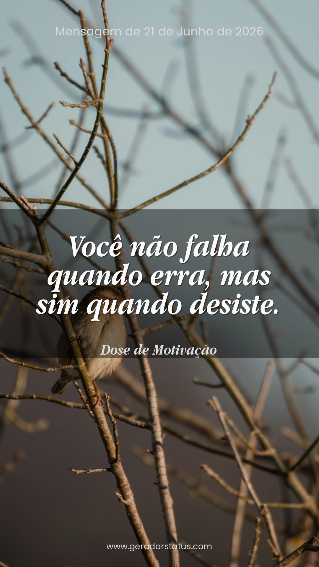 Status do dia: Motivacional