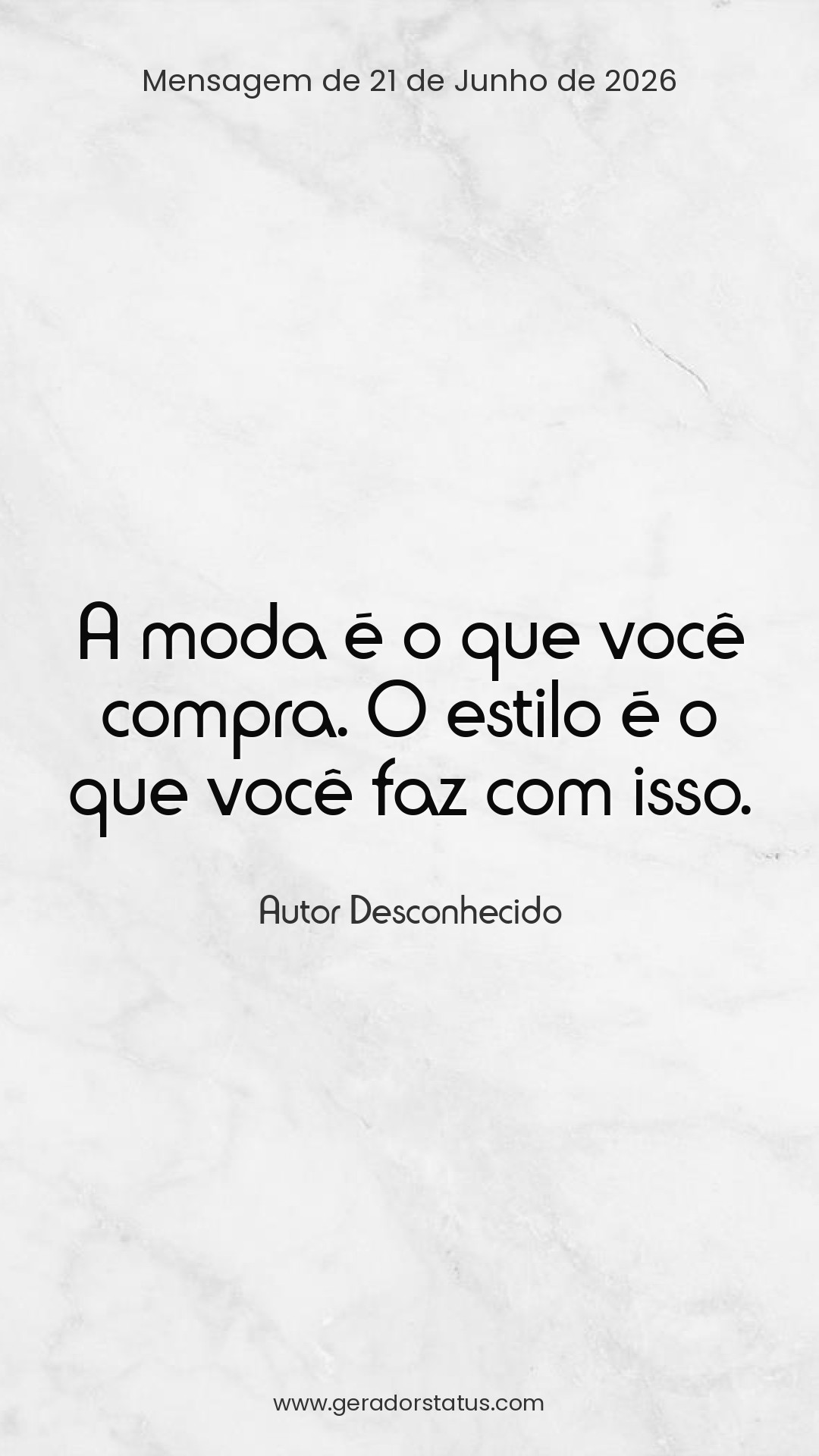 Status do dia: Citação