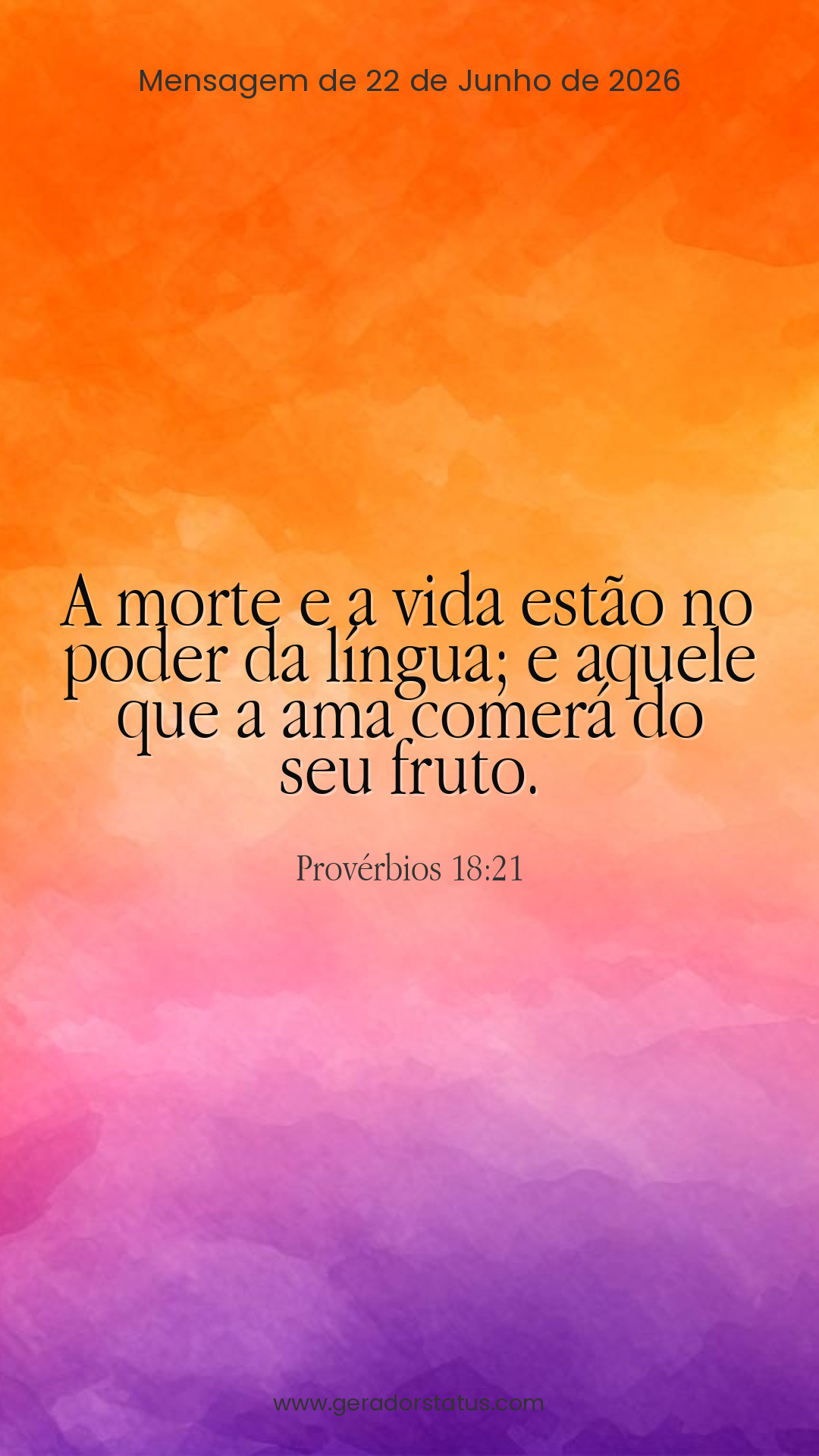 Status do dia: Versículo