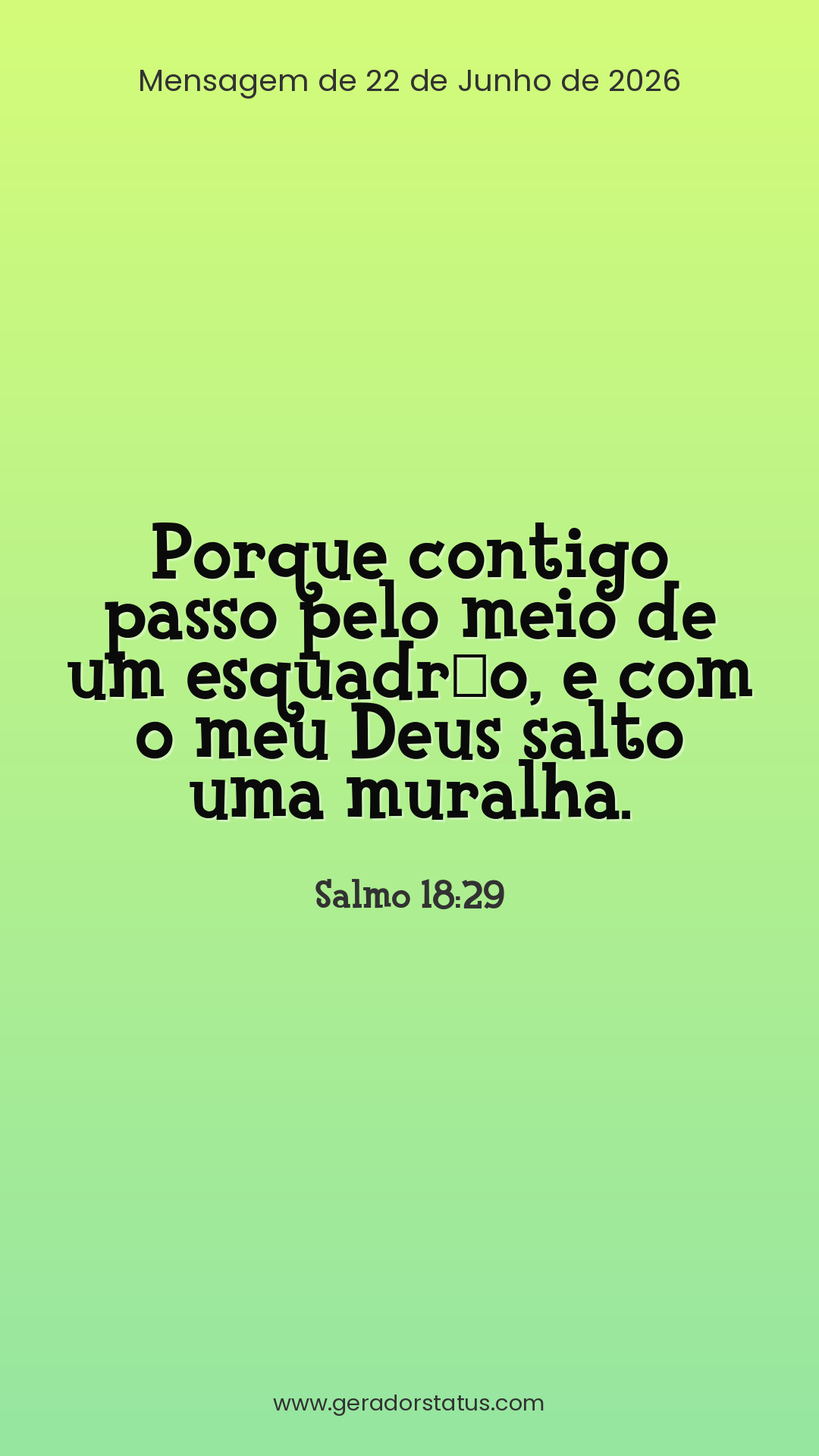 Status do dia: Salmo