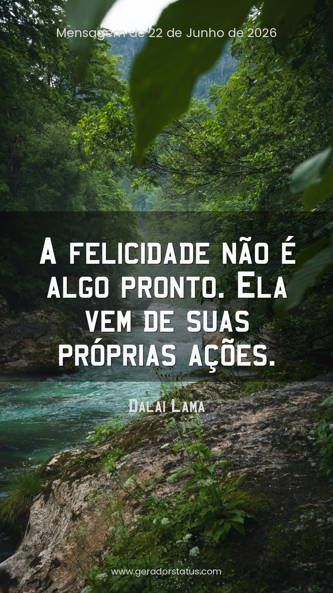Status do dia: Reflexão