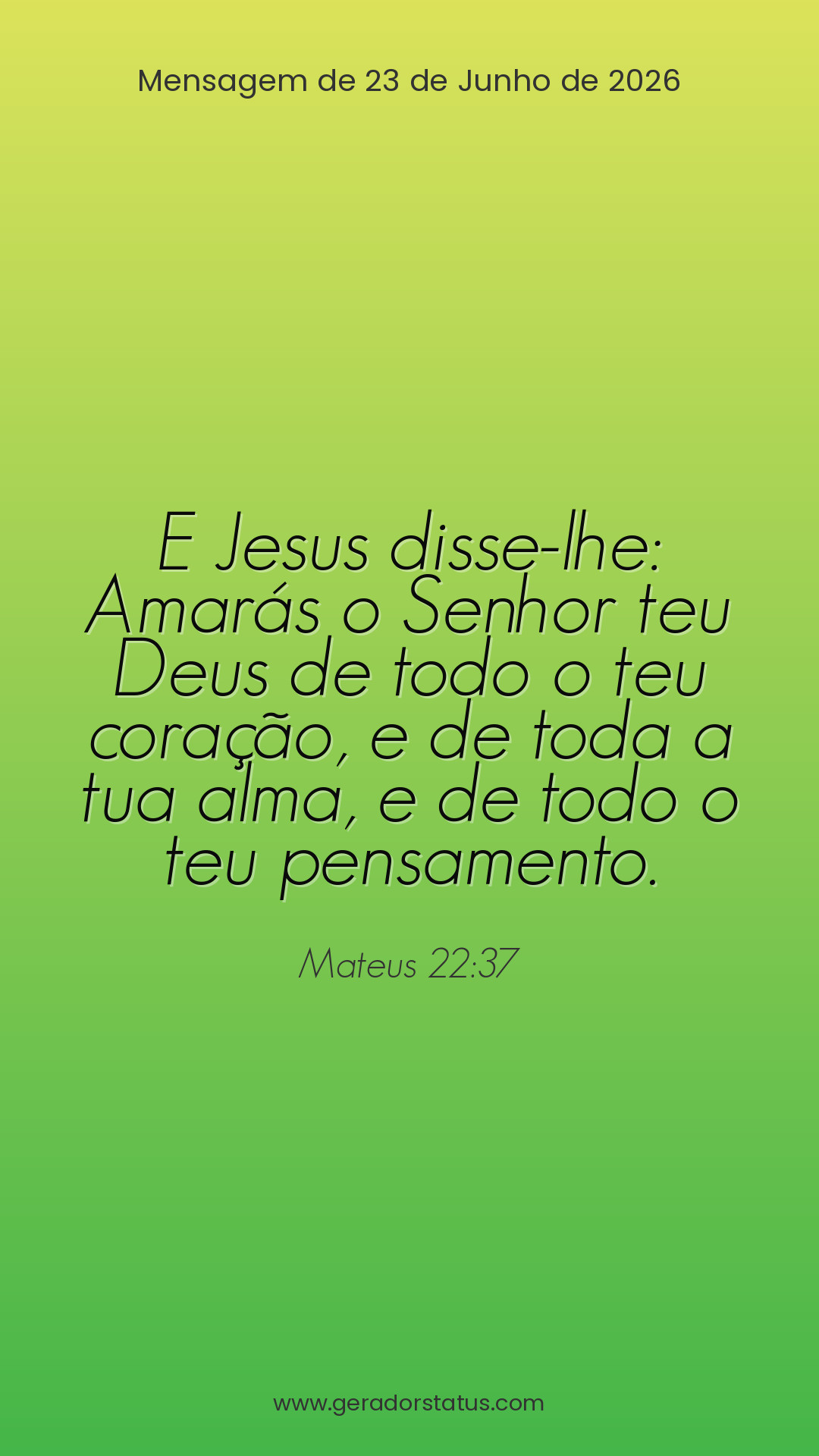 Status do dia: Versículo