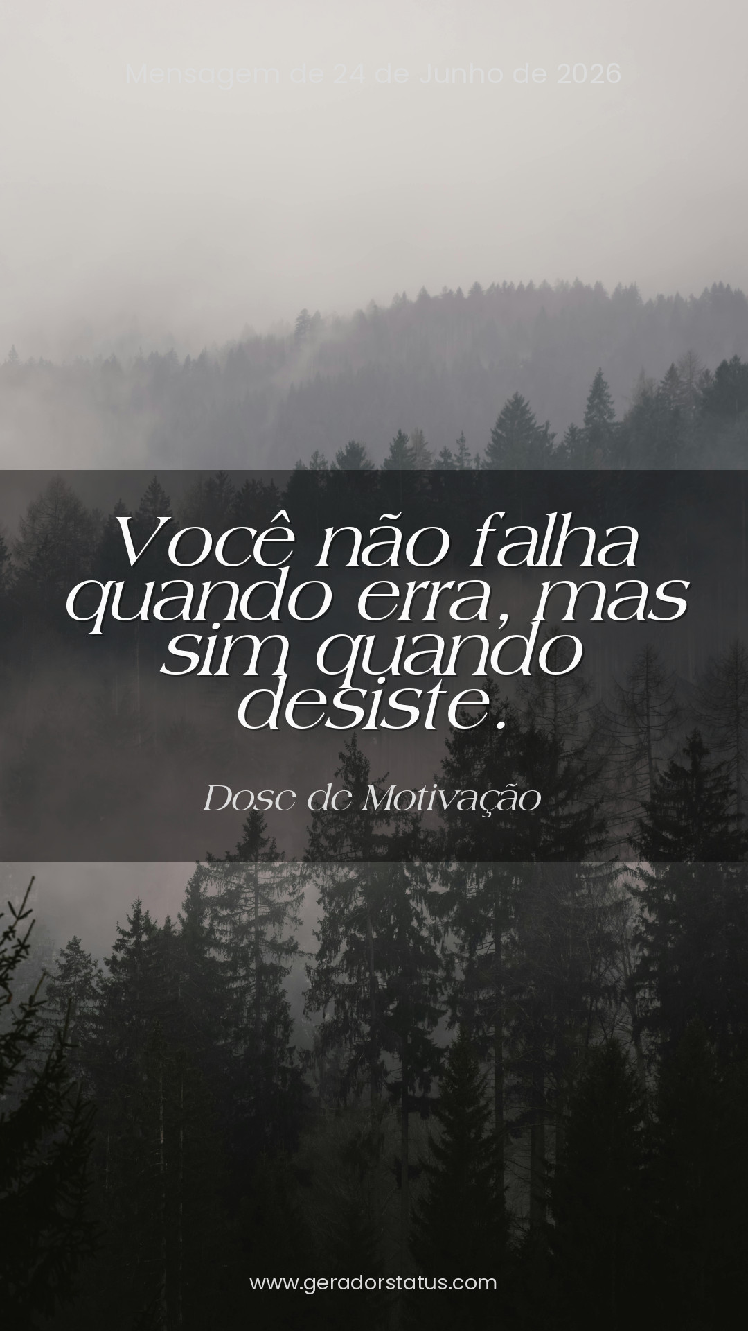 Status do dia: Motivacional