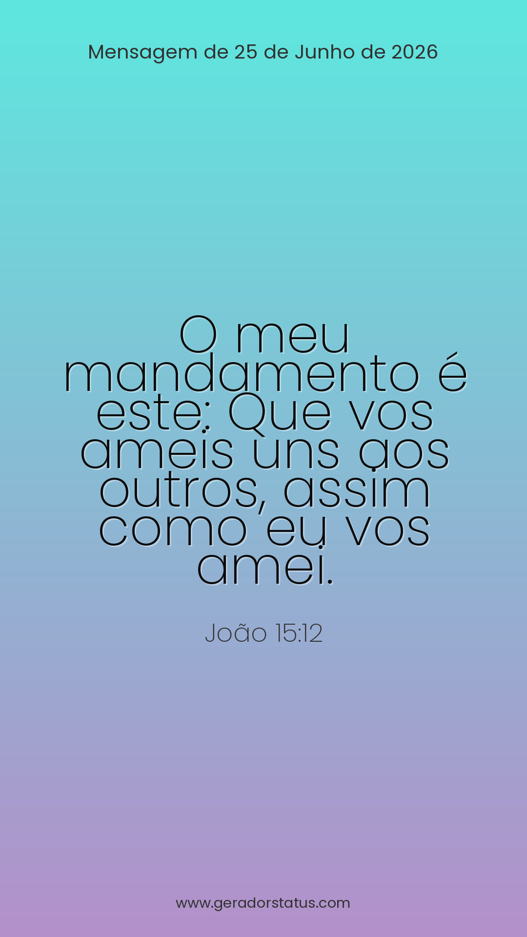Status do dia: Versículo