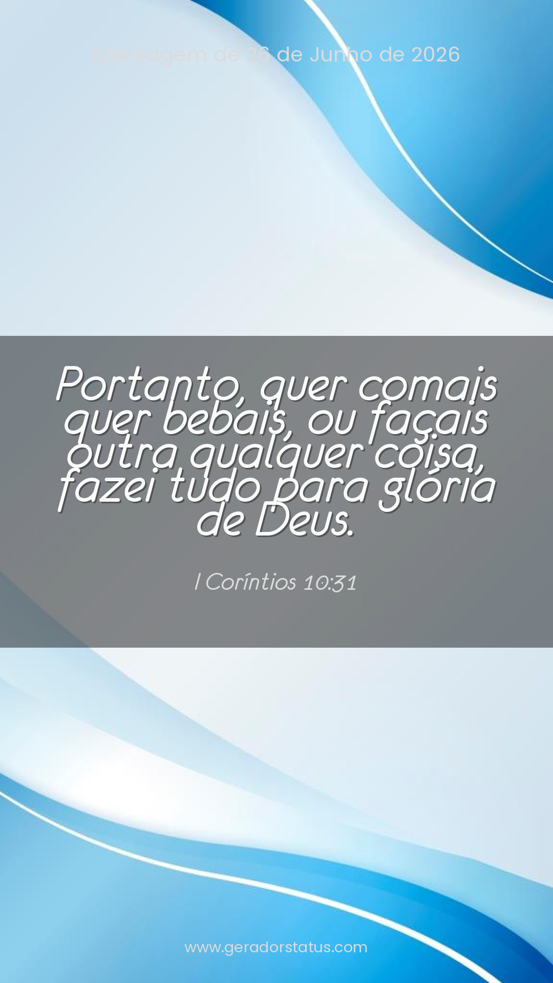 Status do dia: Versículo