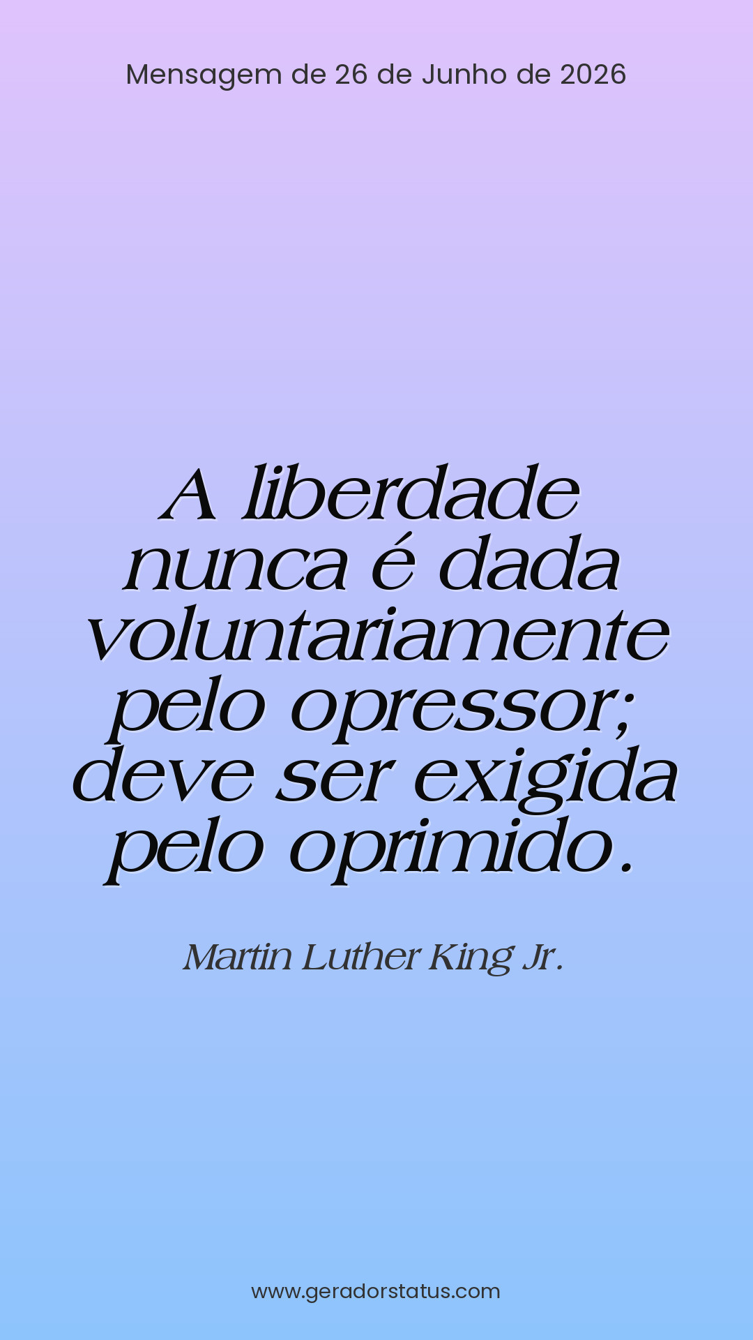 Status do dia: Citação