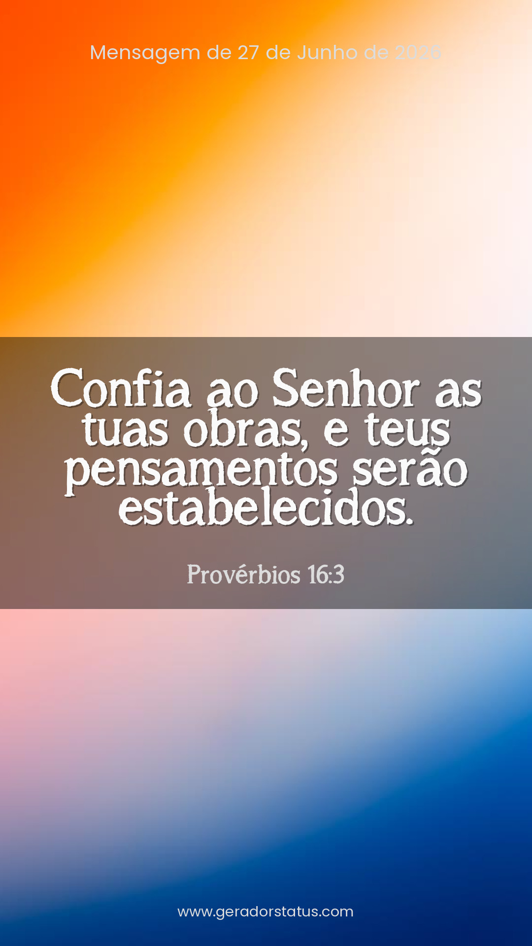 Status do dia: Versículo