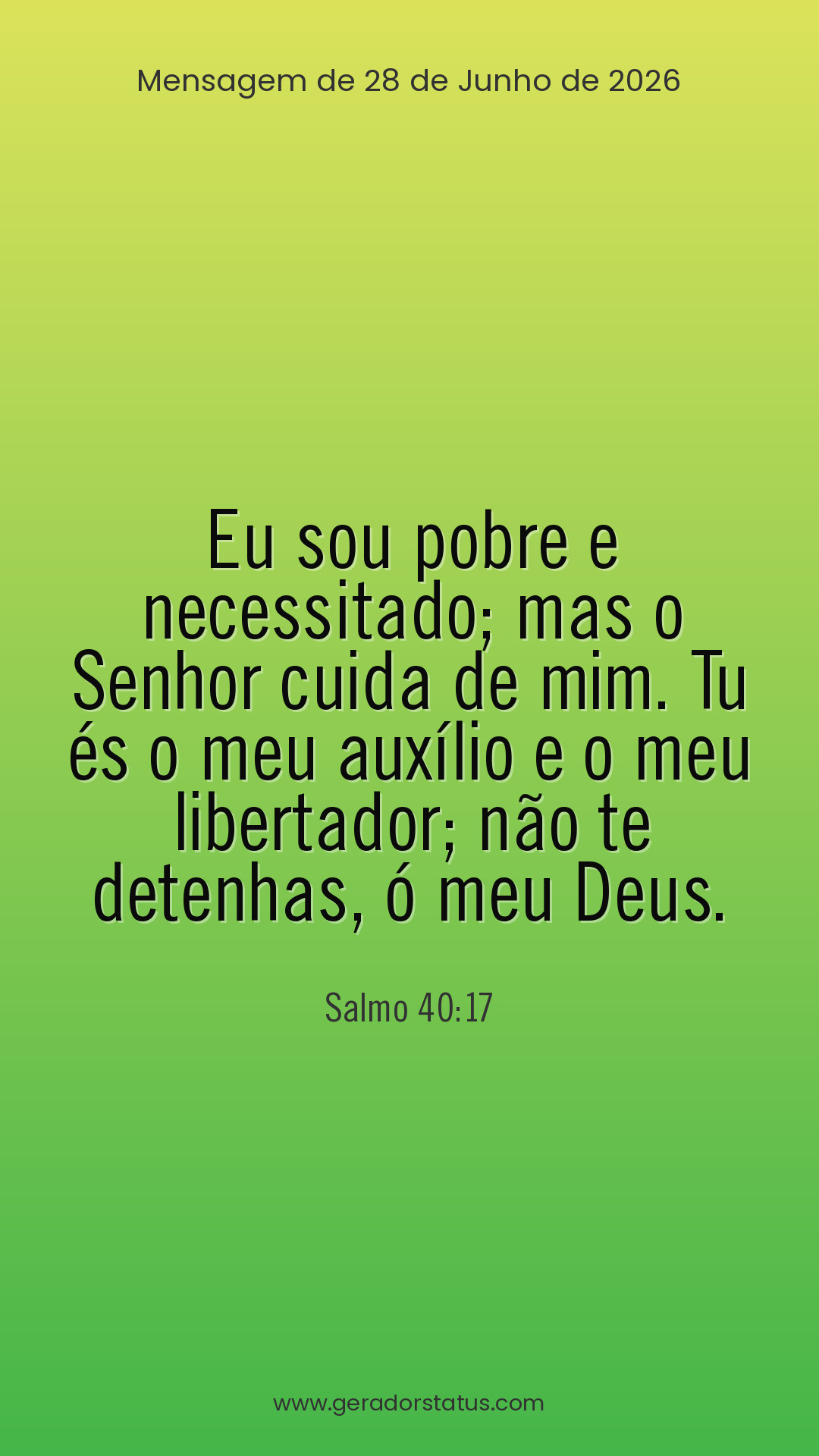 Status do dia: Salmo