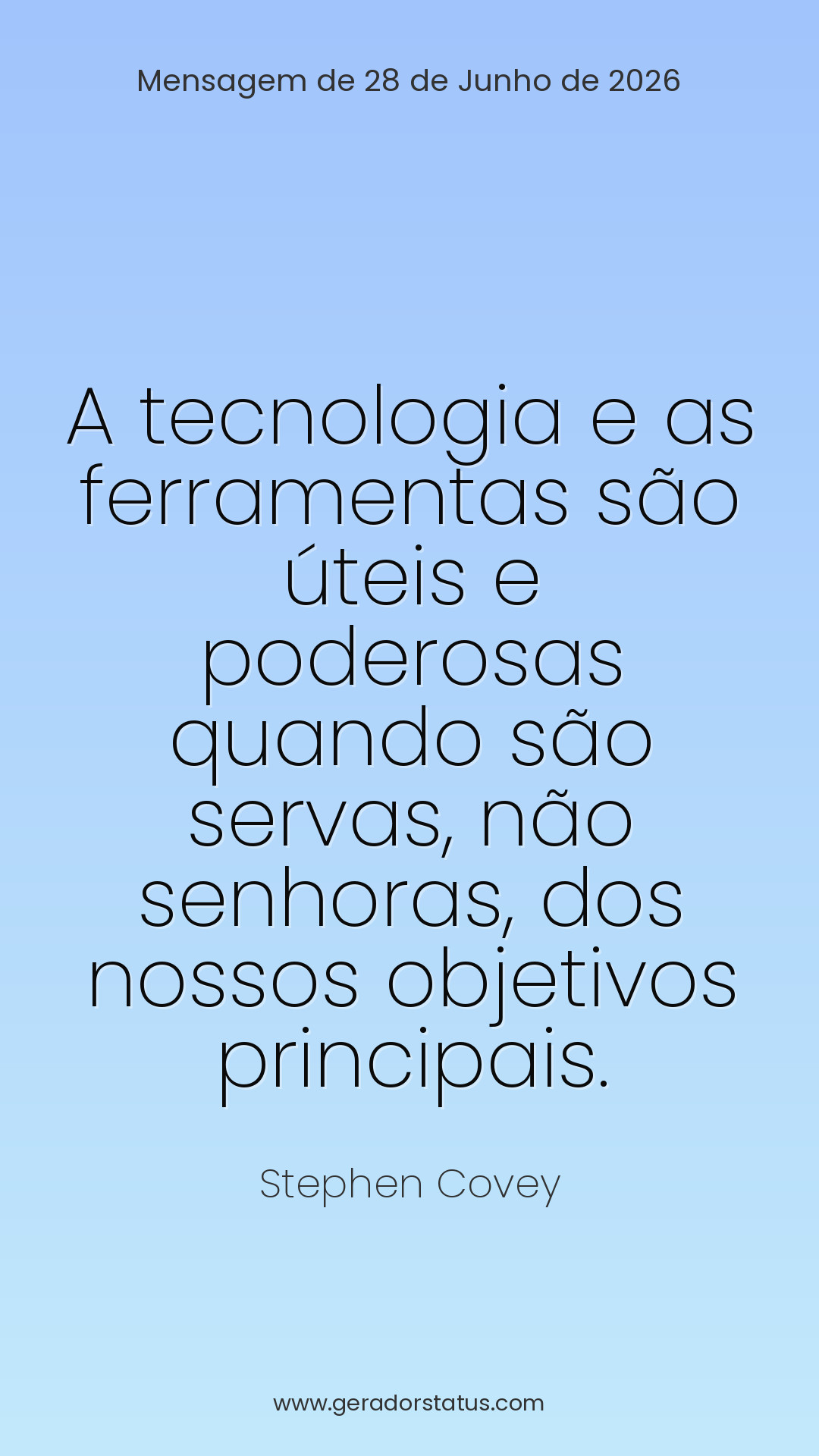 Status do dia: Citação