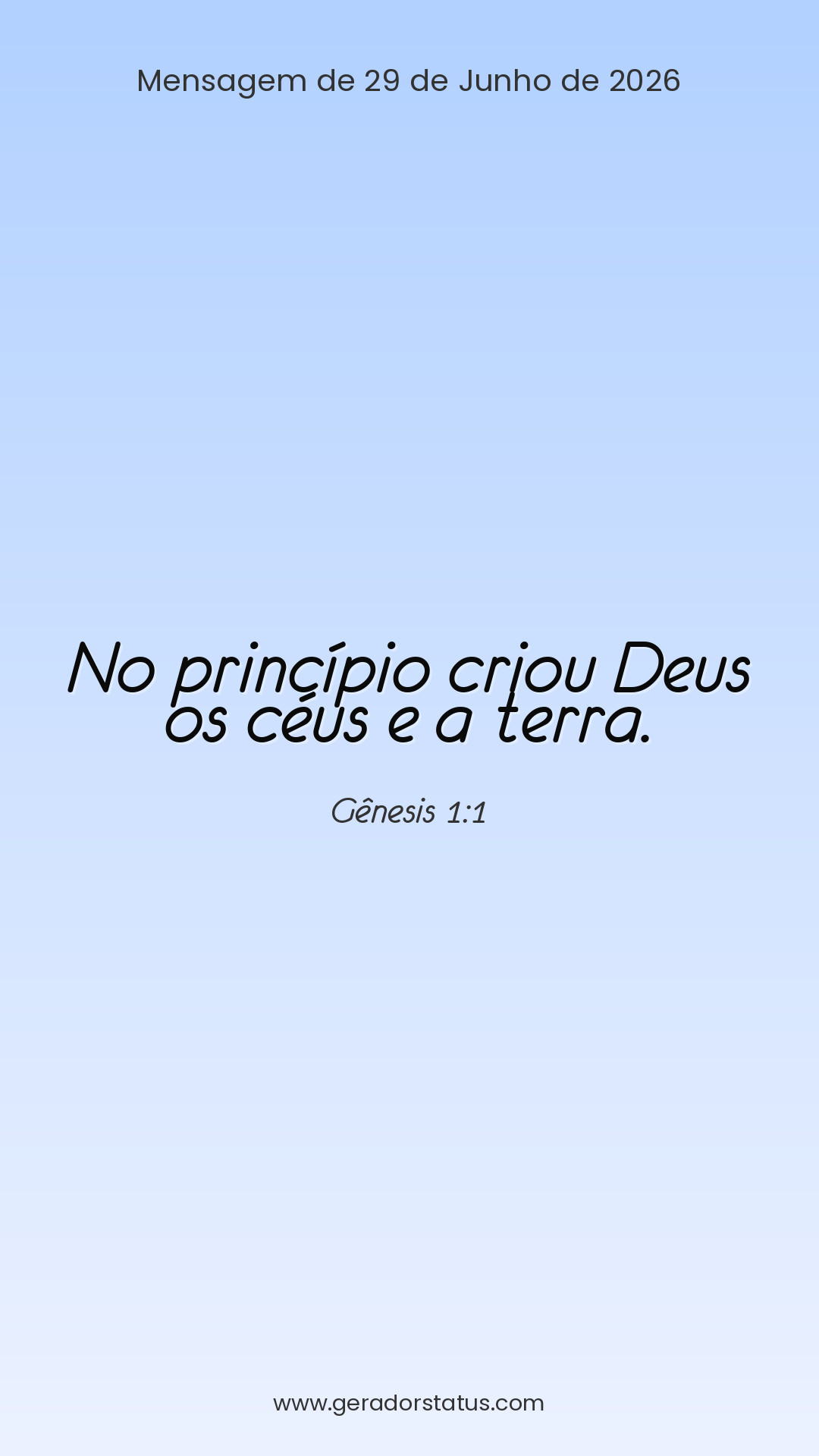 Status do dia: Versículo