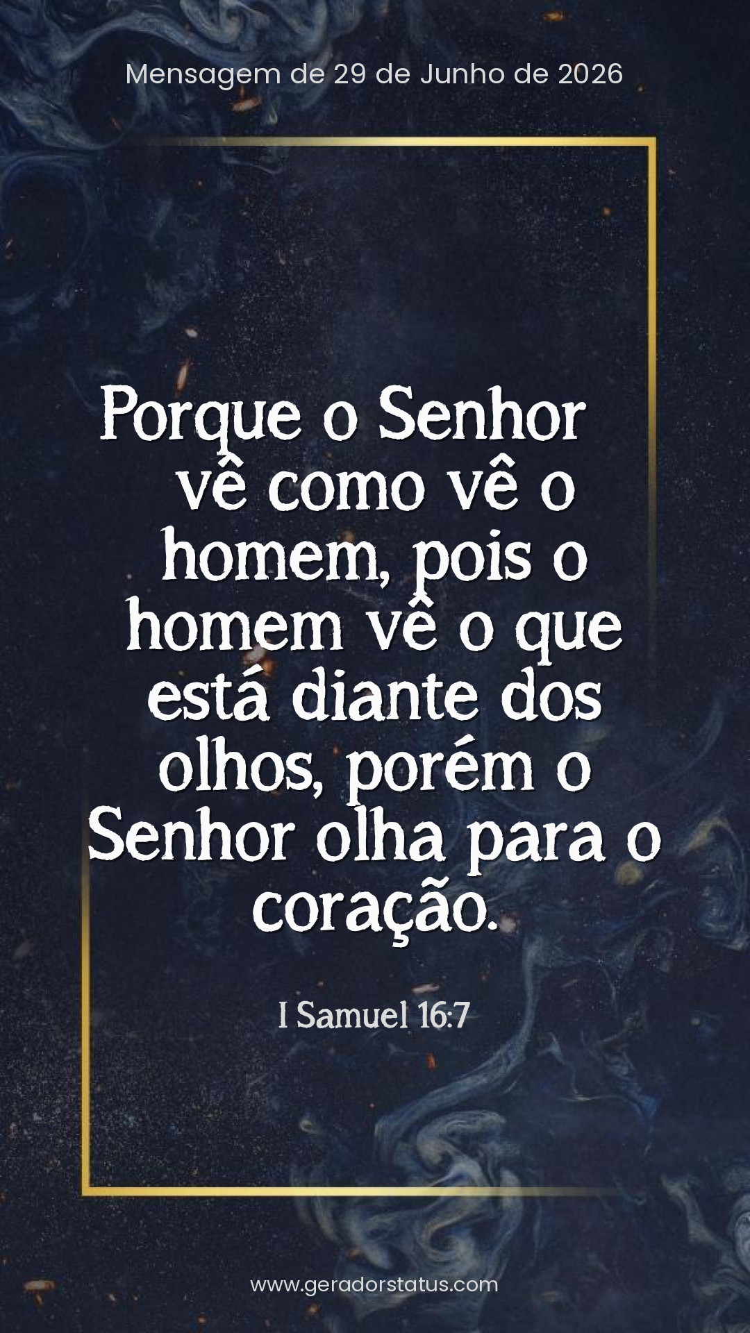 Status do dia: Versículo