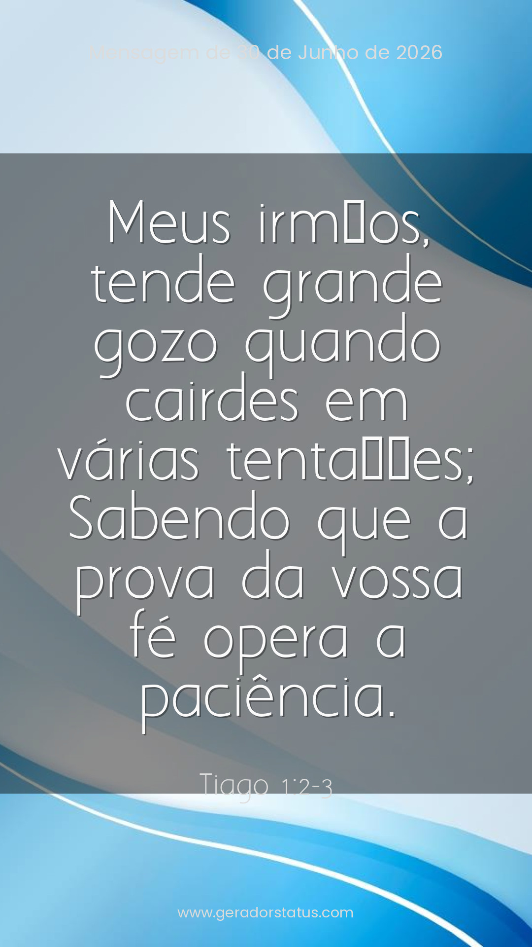 Status do dia: Versículo
