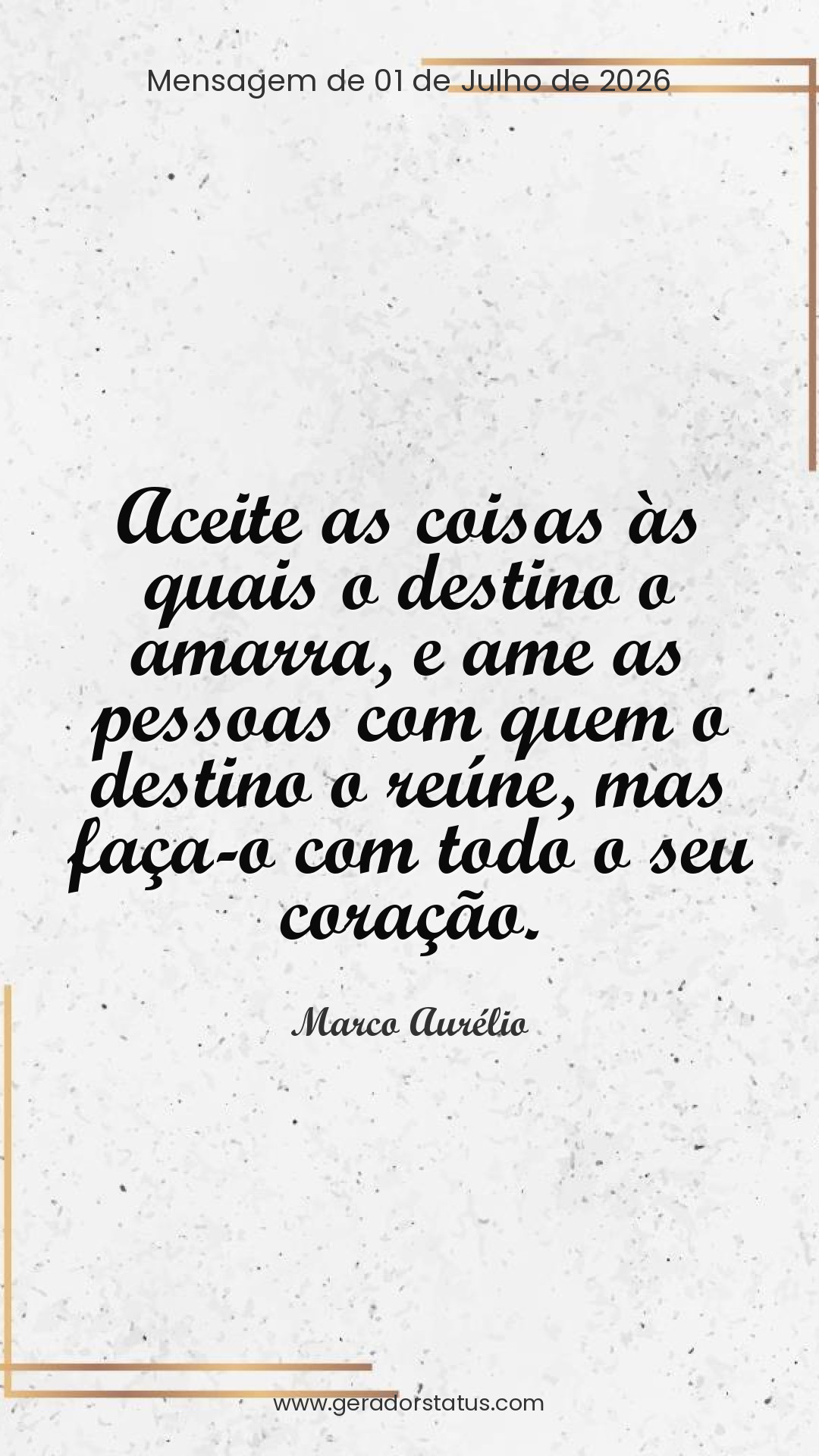 Status do dia: Reflexão