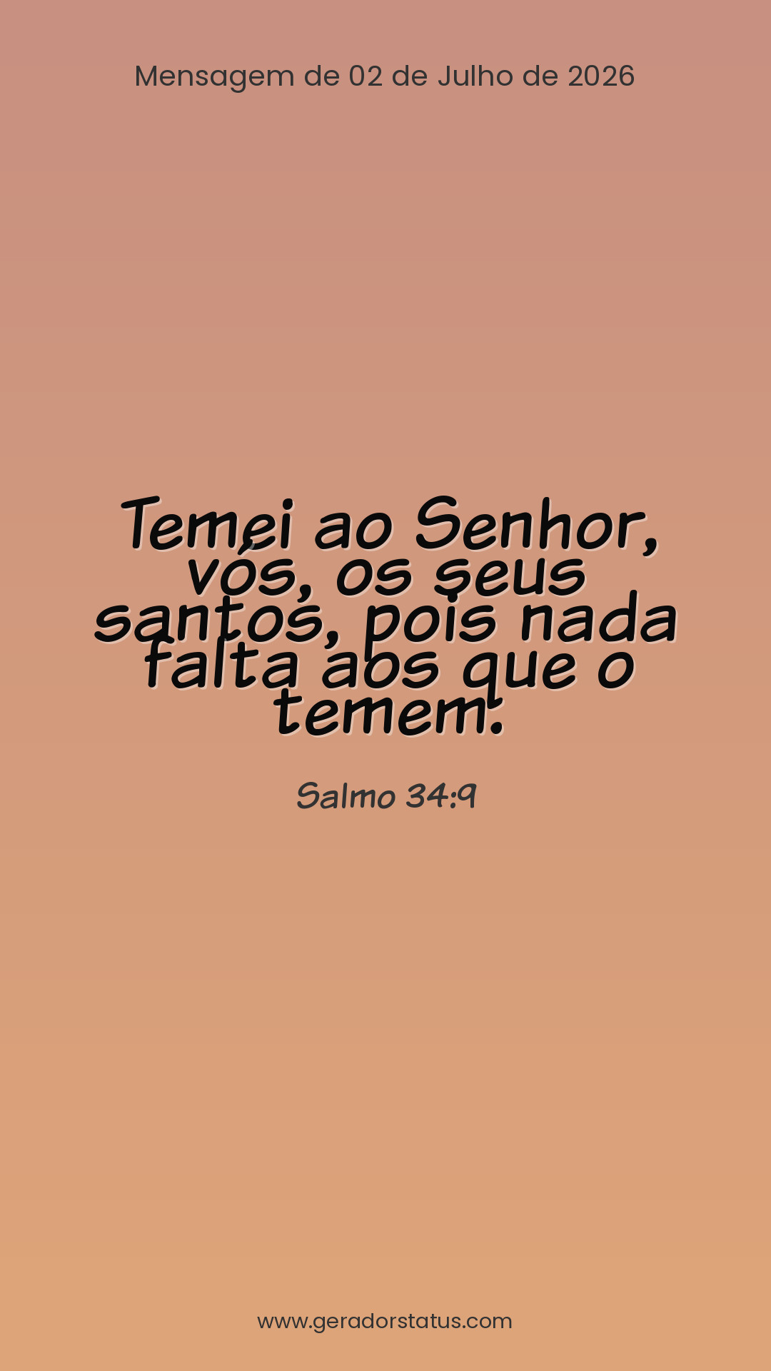 Status do dia: Salmo